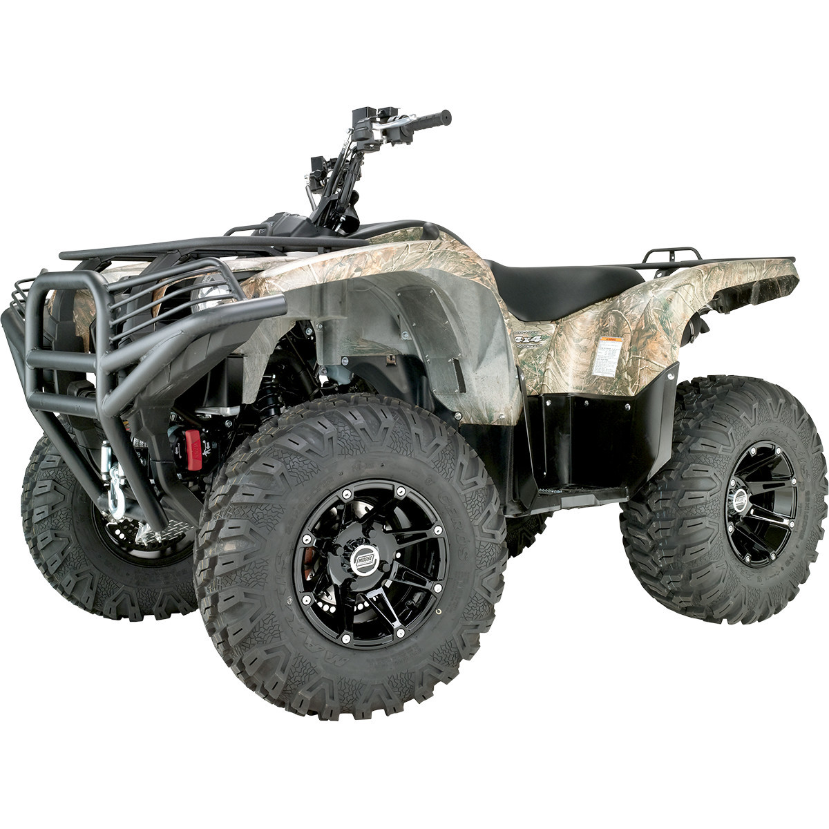 Moose Offroad - Wheel - 387X - Rear - Black - 12x8 - 4/136 - 4+4