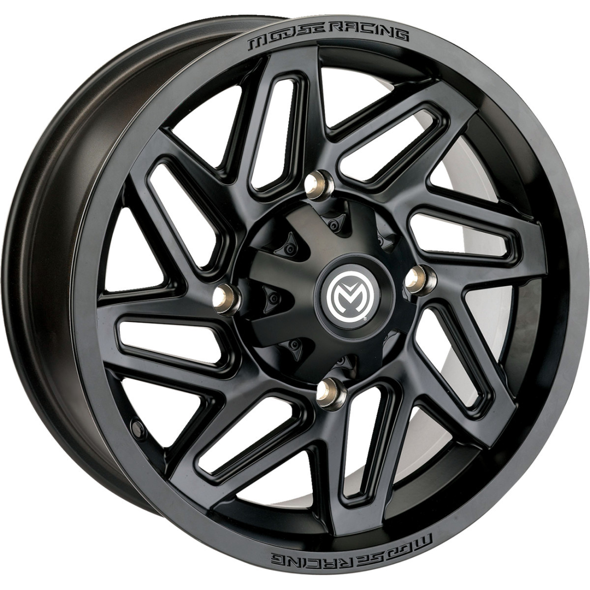 Moose Offroad - Wheel - 361X - Rear - Black - 12x8 - 4/110 - 4+4