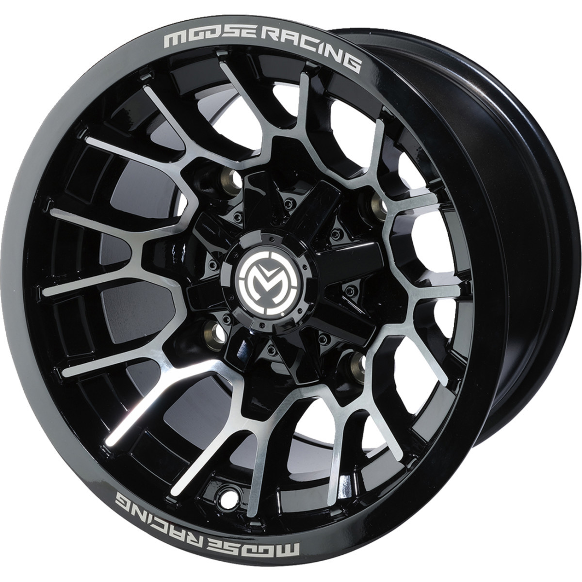 Moose Offroad - Wheel - 24X - Rear - Black - 12x8 - 4/136 - 4+4