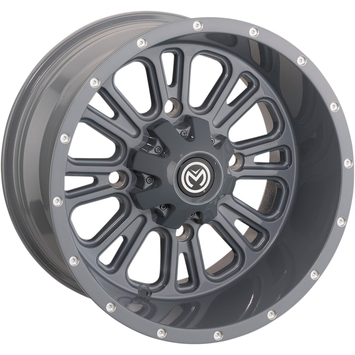 Moose Offroad - Wheel - 399X - Rear - Gray - 14x8 - 4/156 - 4+4