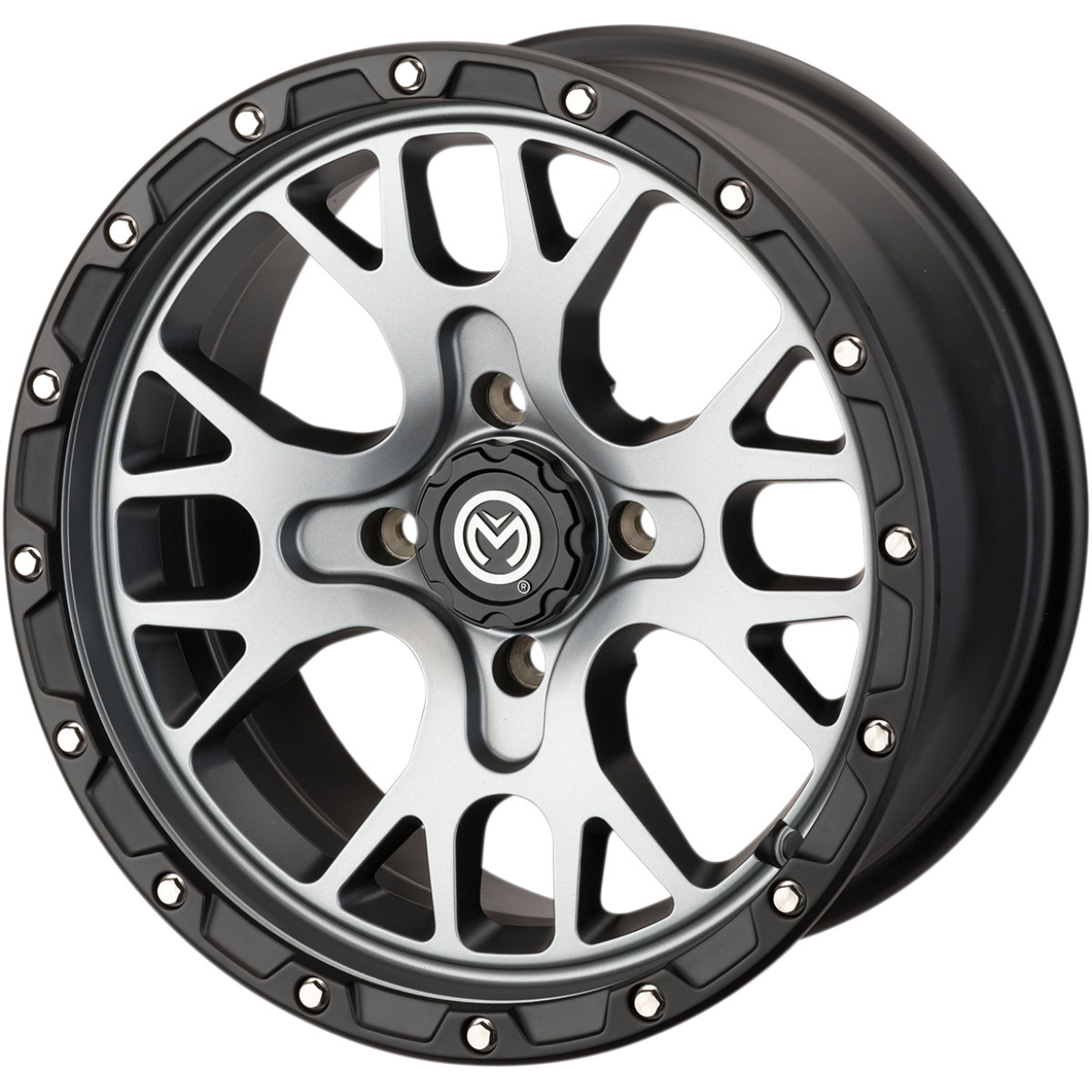 Moose Offroad - Wheel - 545X - Front/Rear - Gray - 14x7 - 4/156 - 4+3