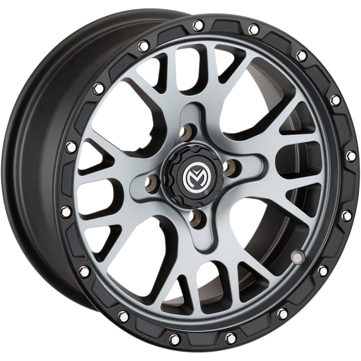 Moose Offroad - Wheel - 545X - Front/Rear - Gray - 15x7 - 4/136 - 4+3