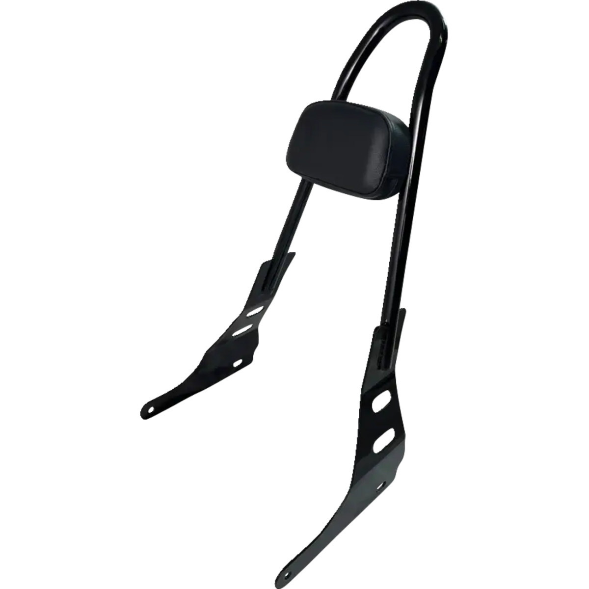 Motherwell #MWL-220-GB. - One-Piece Sissy Bar - Gloss Black