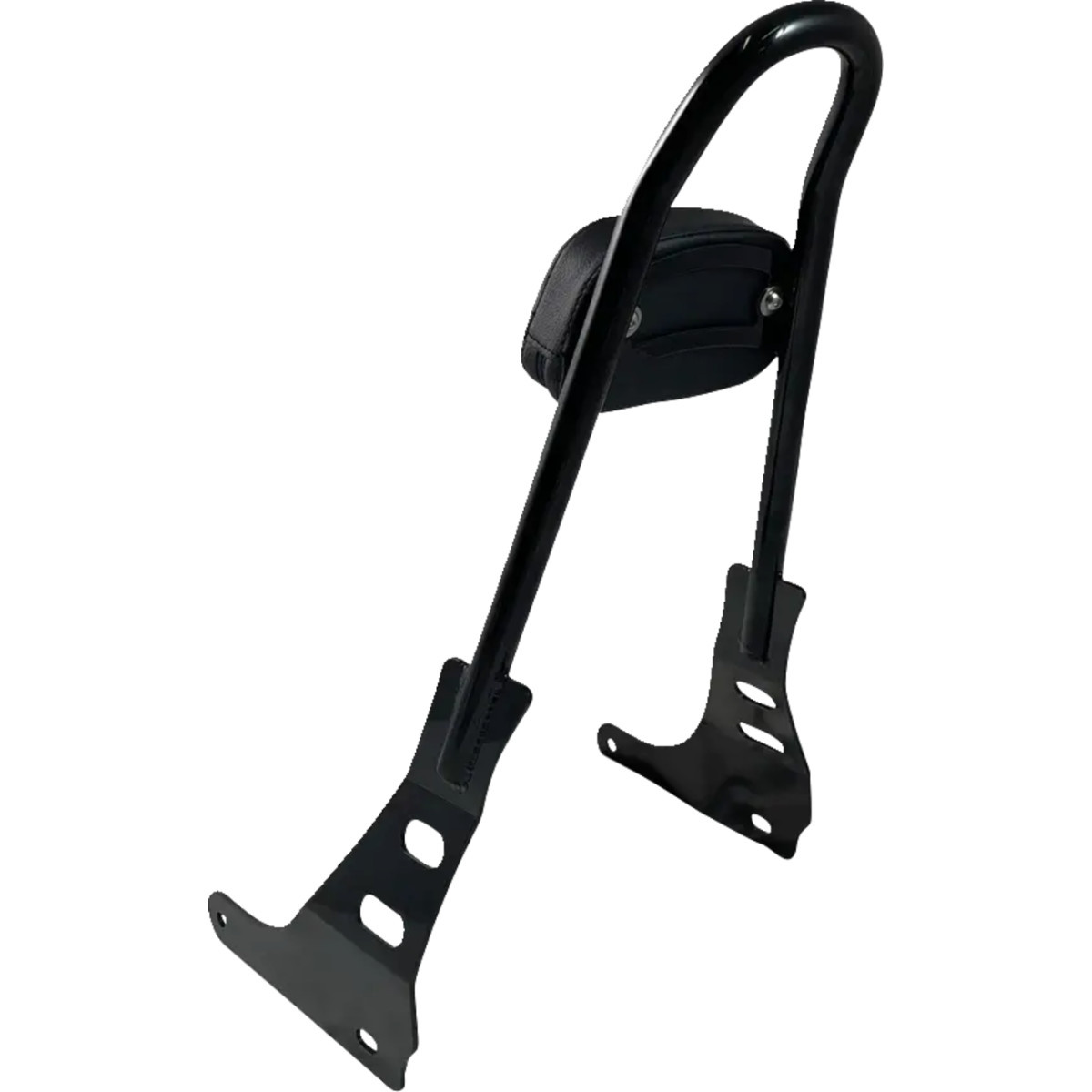 Motherwell #MWL-220-GB. - One-Piece Sissy Bar - Gloss Black