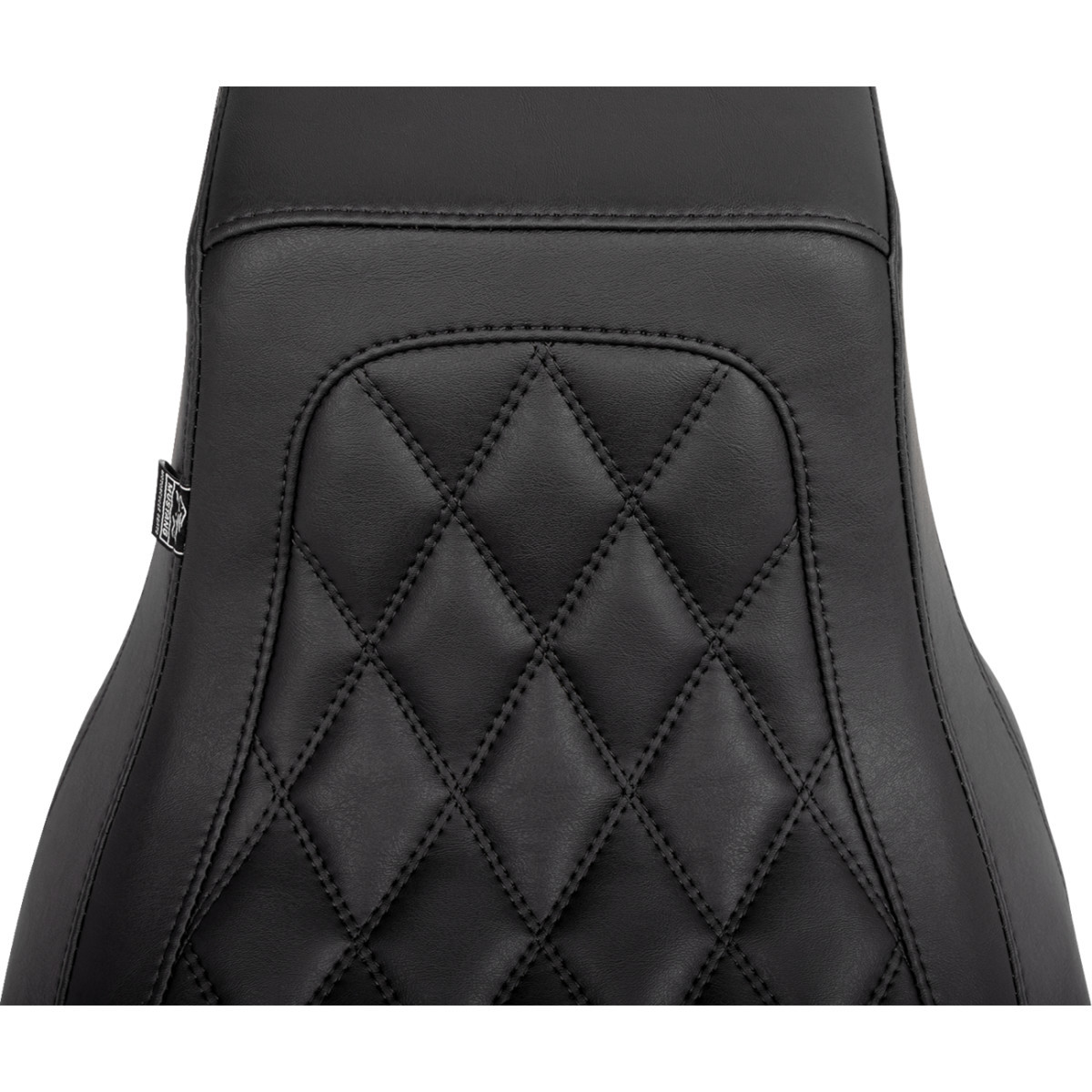 Mustang #88416 - One Piece 2-Up Squareback Seat - Double Diamond - Smooth - FLH/FLT '23-'25
