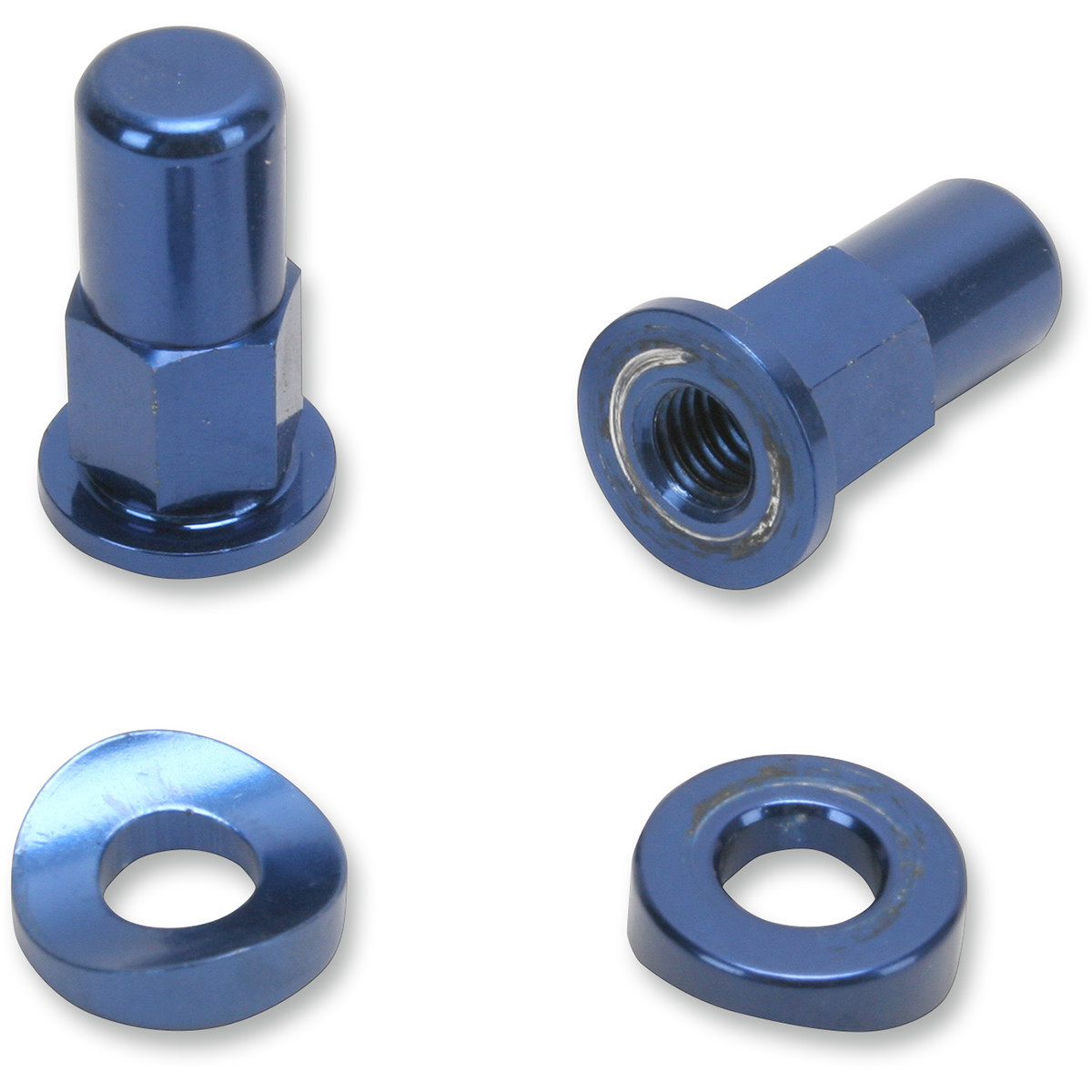 NO Toil #NTRK-003 - Rim Lock Nut/Spacer - Kit - Blue
