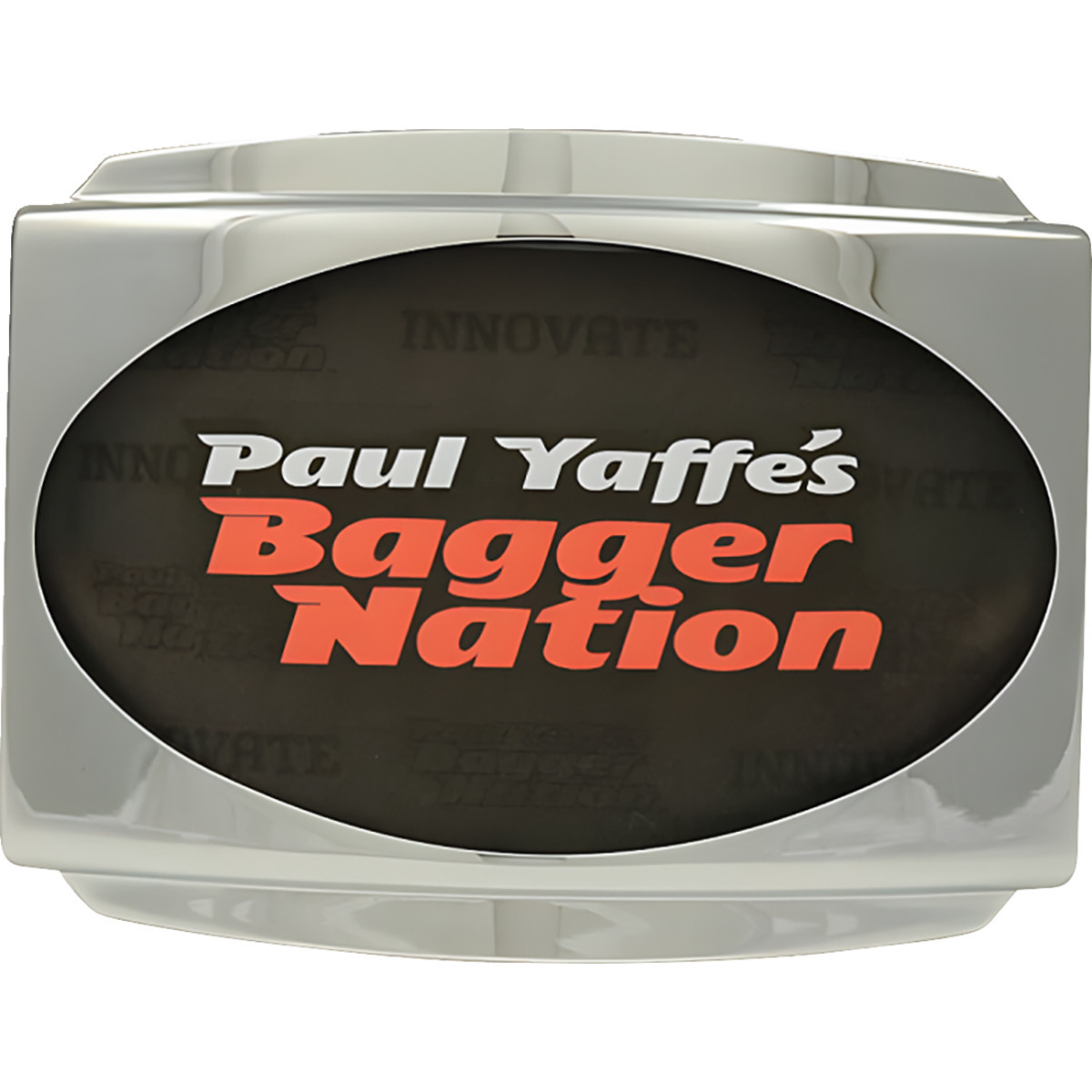 Paul Yaffe Bagger Nation #PYO:USLP3-C-23L - License Plate Frame - Chrome