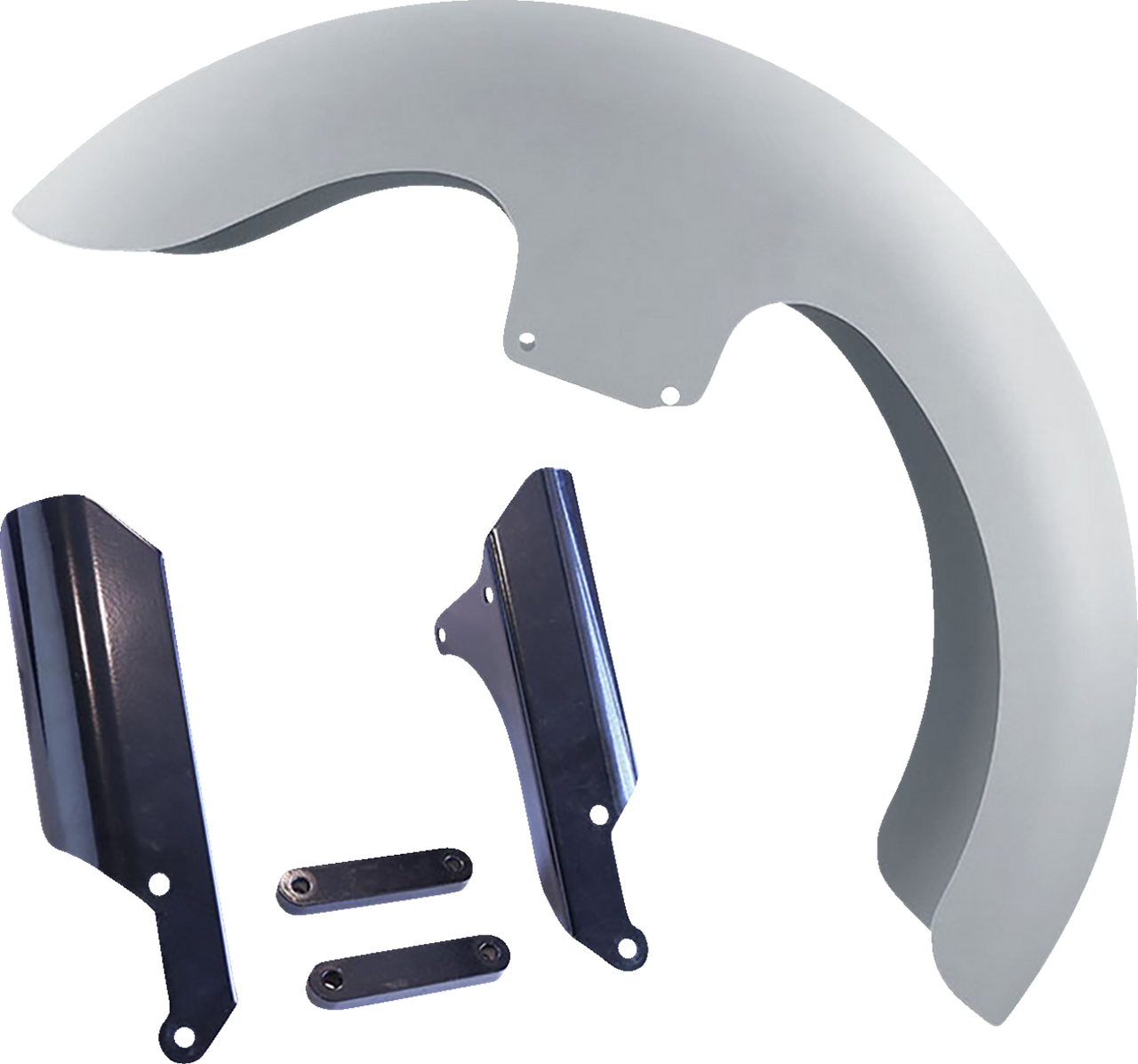 Bagger Nation #THICKY-19-LR-18L-SL - Thicky Front Fender - 19" Wheel - With Black Adaptor - M8 Low Rider S/ST