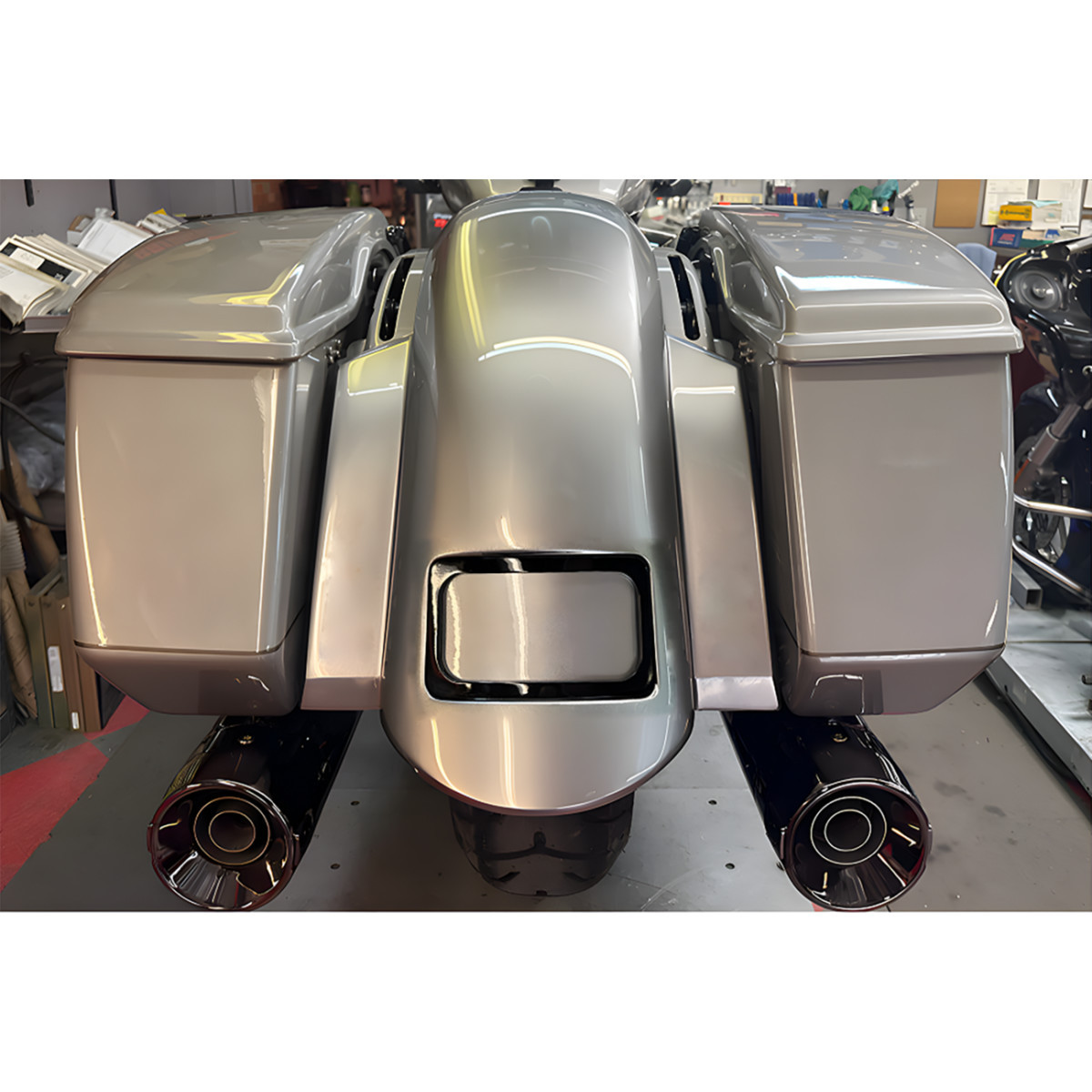 Paul Yaffe Bagger Nation #PYO:RF-SS-CVO-B - Short Sport Rear Fender - With Black Plate Frame