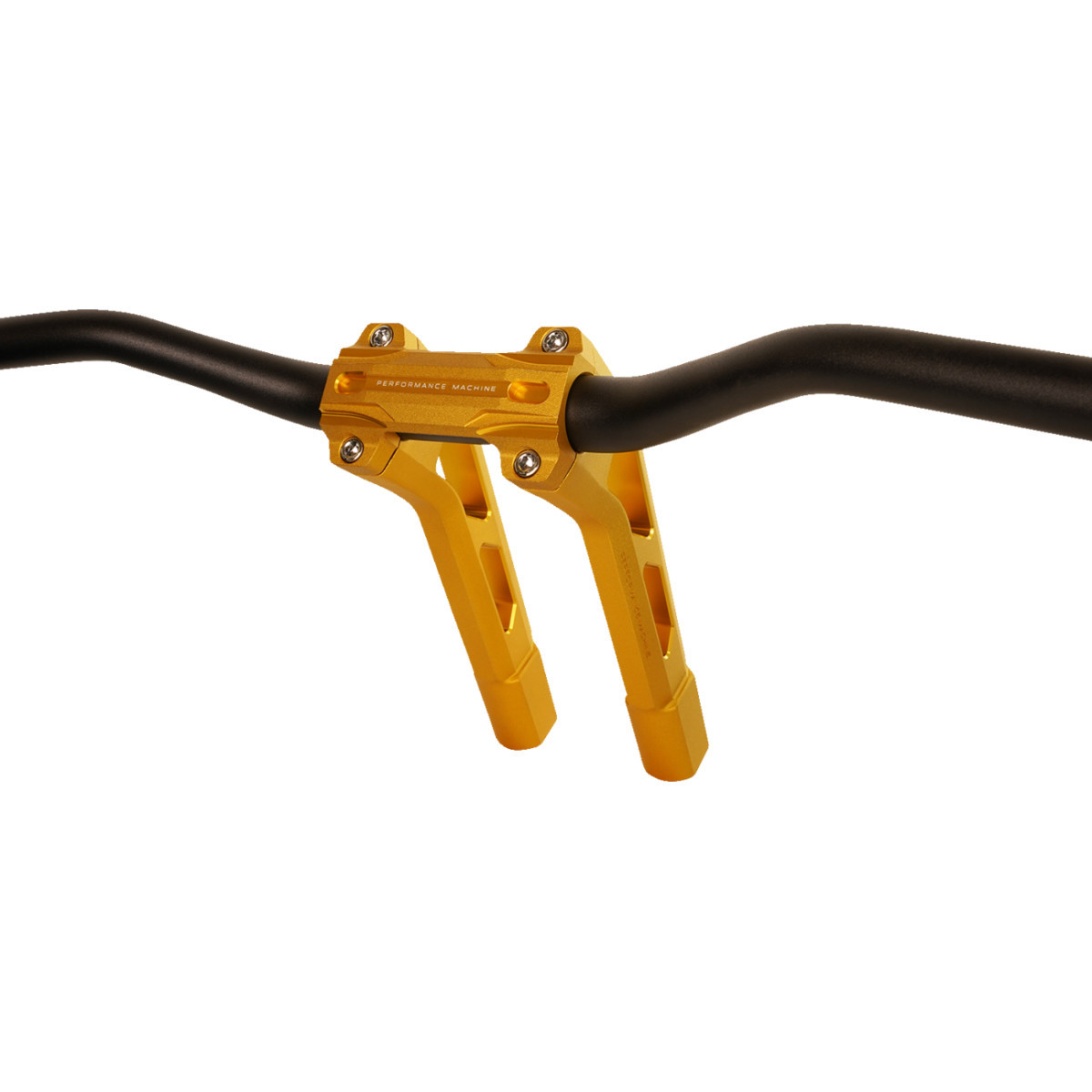 Performance Machine (PM) #0208-2195M-SMG - Phatbar & Riser Kit - Internal Wiring - 9" - Gold Ops