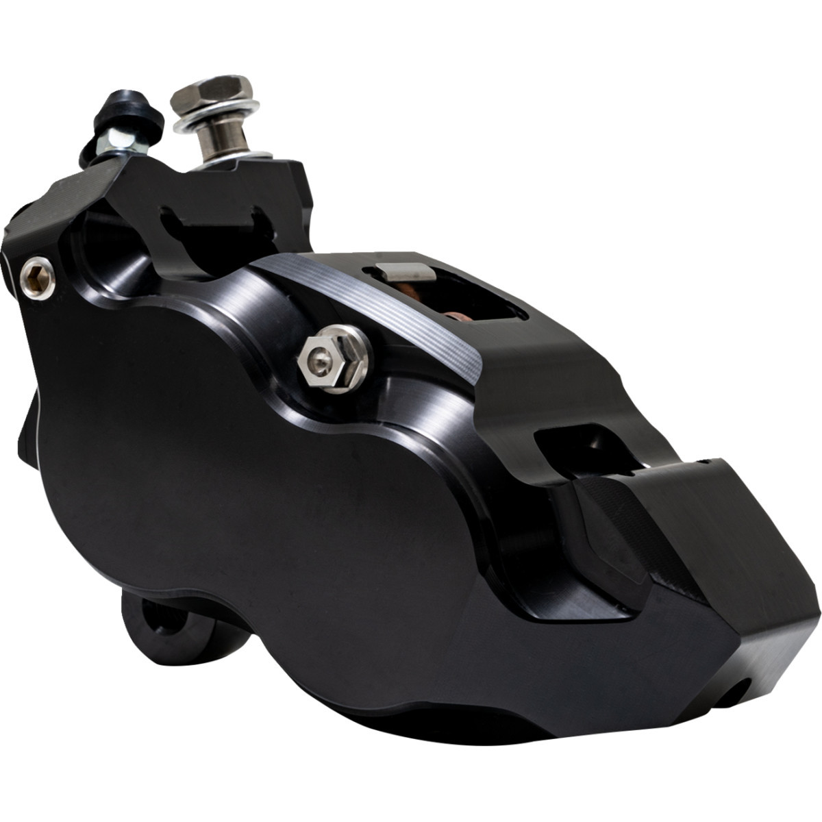 Performance Machine (PM) #0053-2958-MB - Caliper - 137 X 4B - Right - Black Anodized with Black Bore Caps