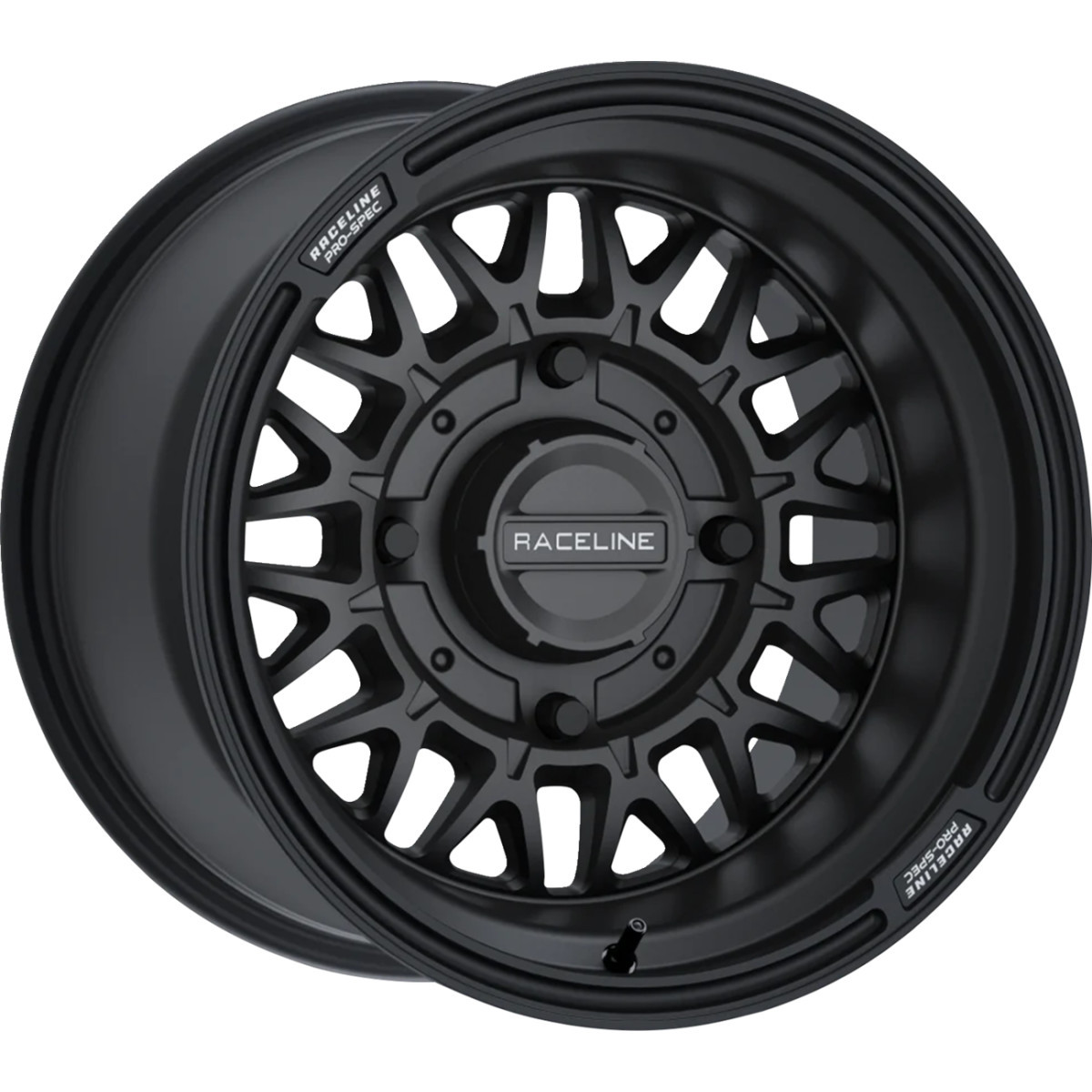 Raceline Wheels #A13B-47056+10 - Wheel - Omega - Front/Rear - Black/Satin - 14x7 - 4/156 - 5+2 (+10 mm)