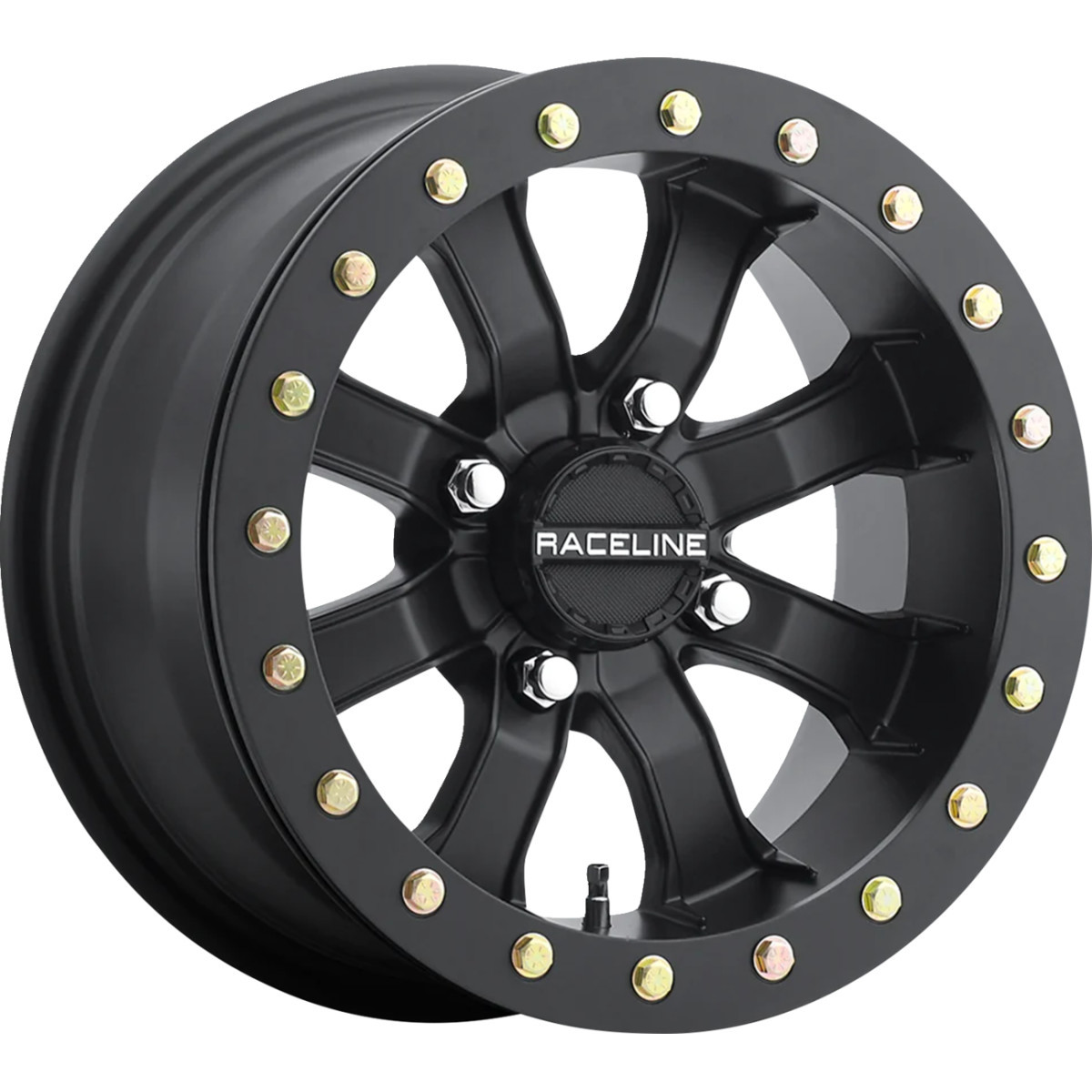 Raceline Wheels #A71B-57056-00 - Wheel - Black Mamba - Beadlock - Front/Rear - Black - 15x7 - 4/156 - 0 mm