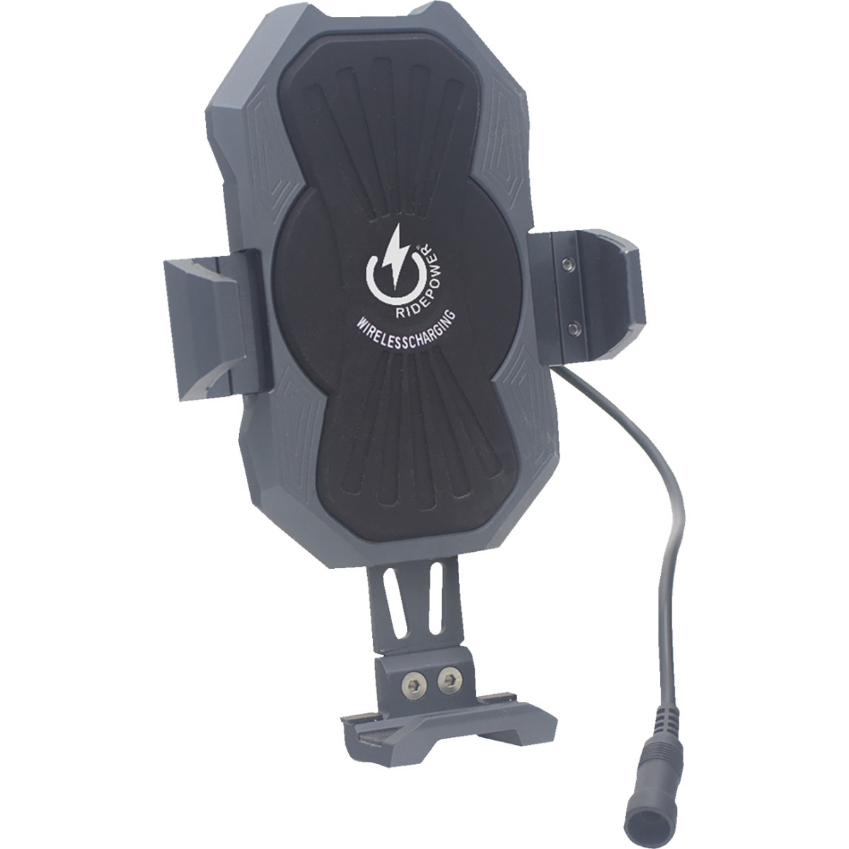 Ridepower #RPMTLINDMOUNT15 - Metal Phone Holder - Inductive Charging 1-1/2" Bar Mount