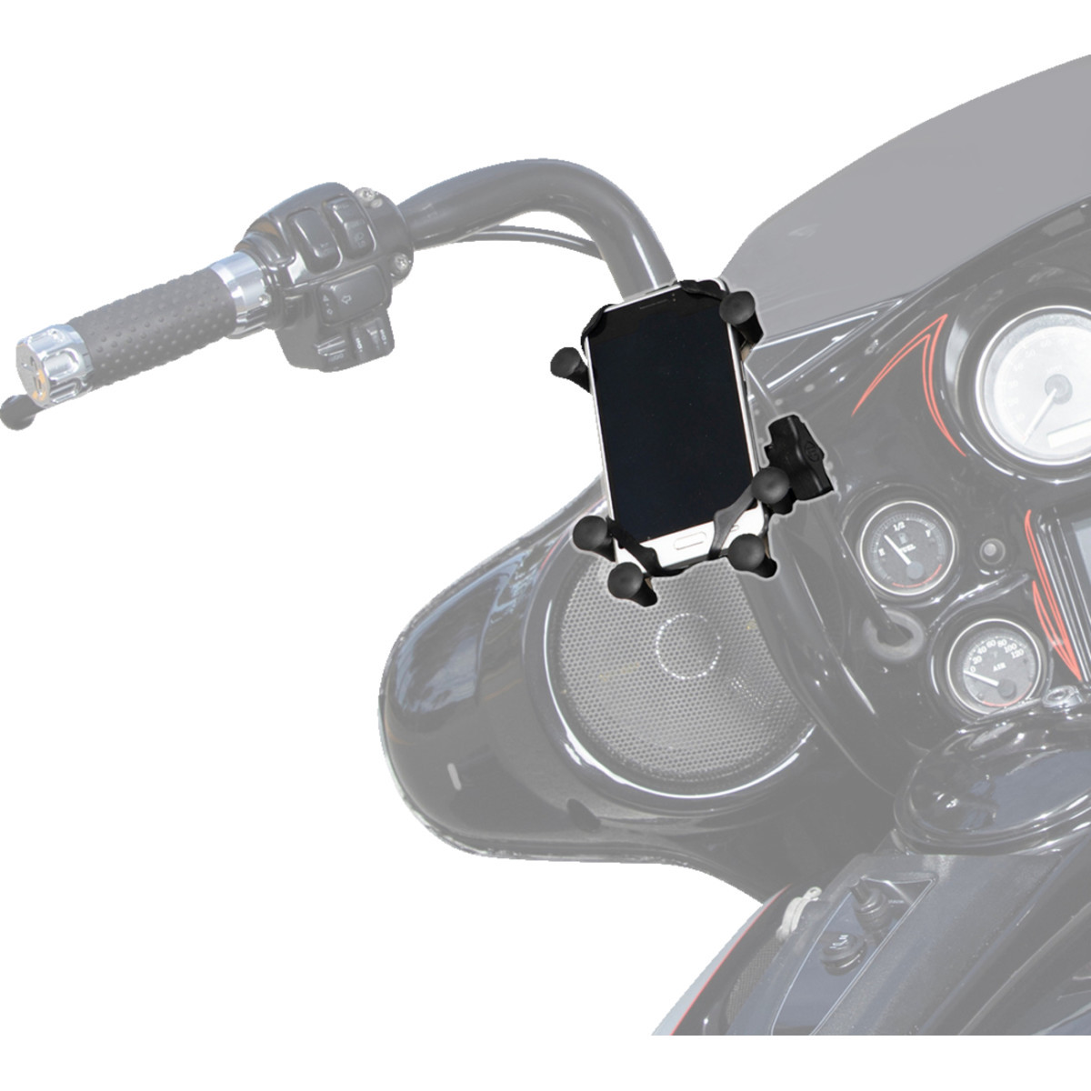 Saddle Tramp #BC-MC6FPM - Hex-Grip Phone Mount - Handlebar