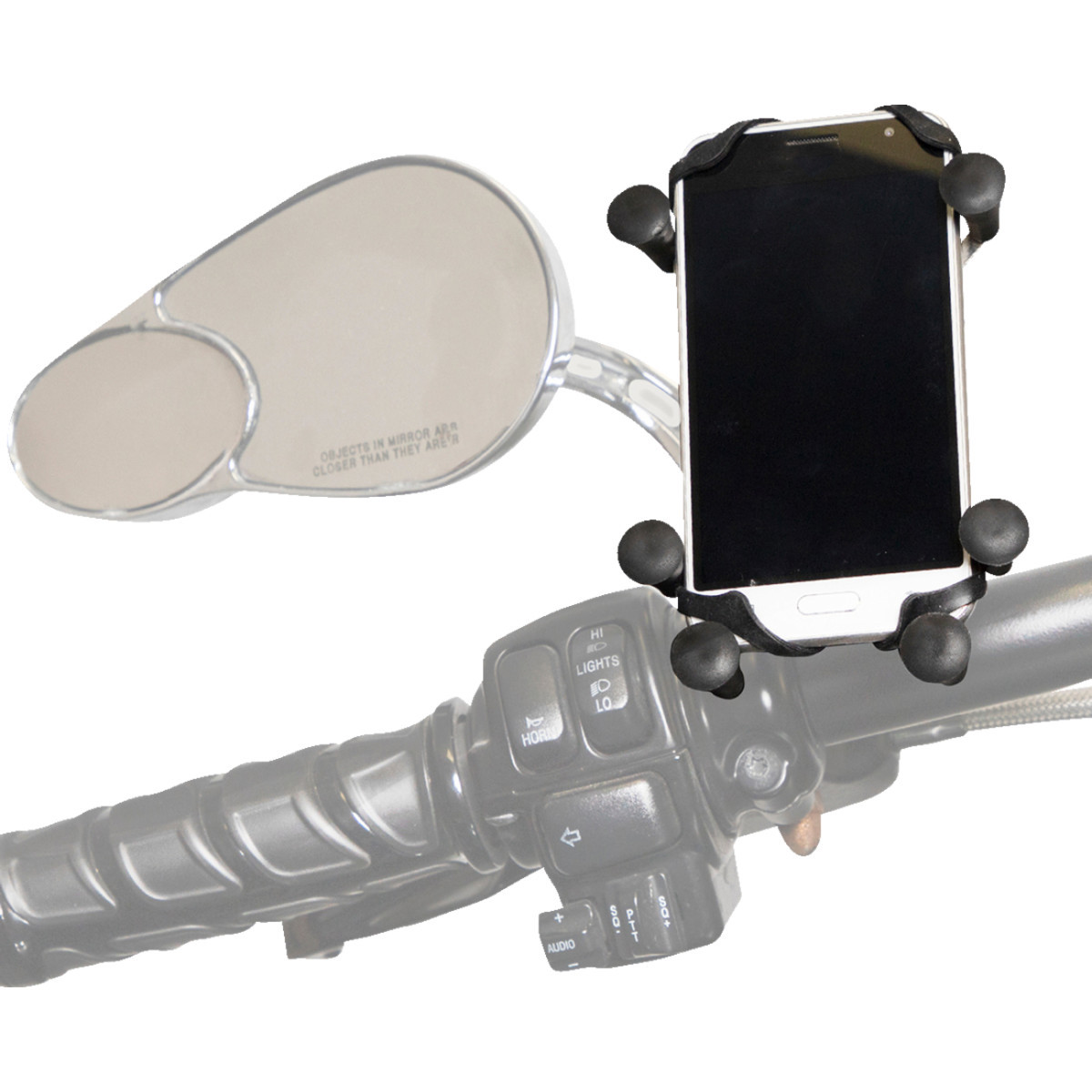 Saddle Tramp #BC-MC6FPM - Hex-Grip Phone Mount - Handlebar