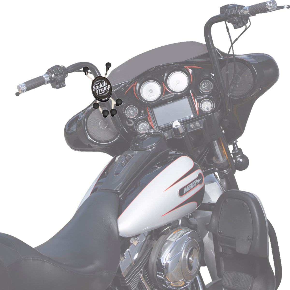 Saddle Tramp #BC-MC6FPM - Hex-Grip Phone Mount - Handlebar