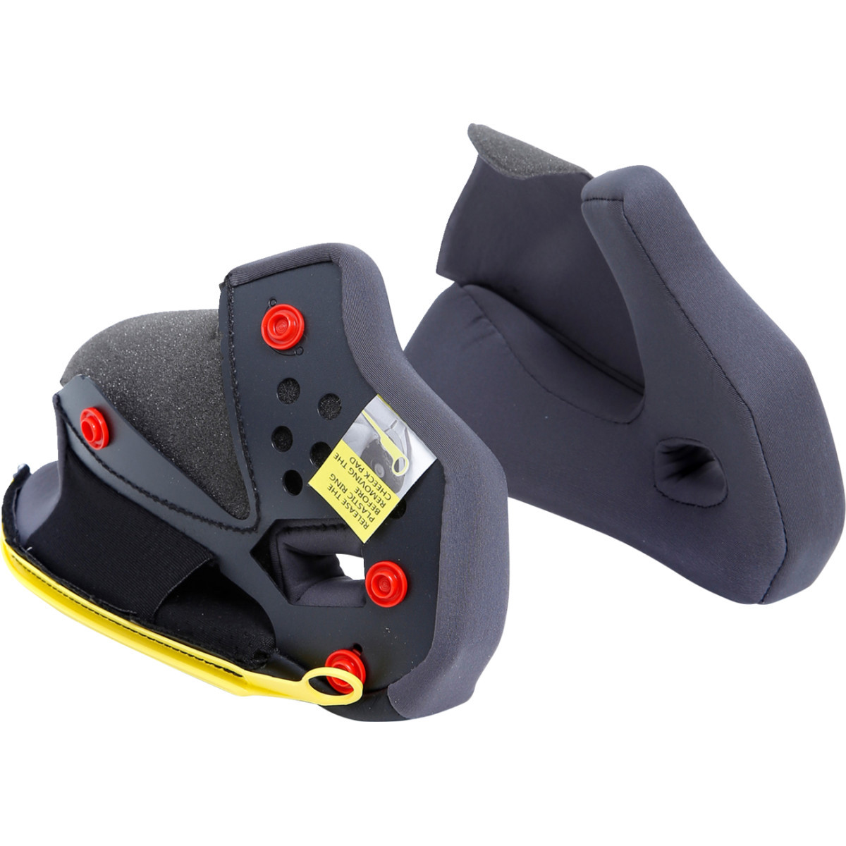 AGV #20KIT93030629 - Tourmodular Cheek Pads - Gray/Black - Small