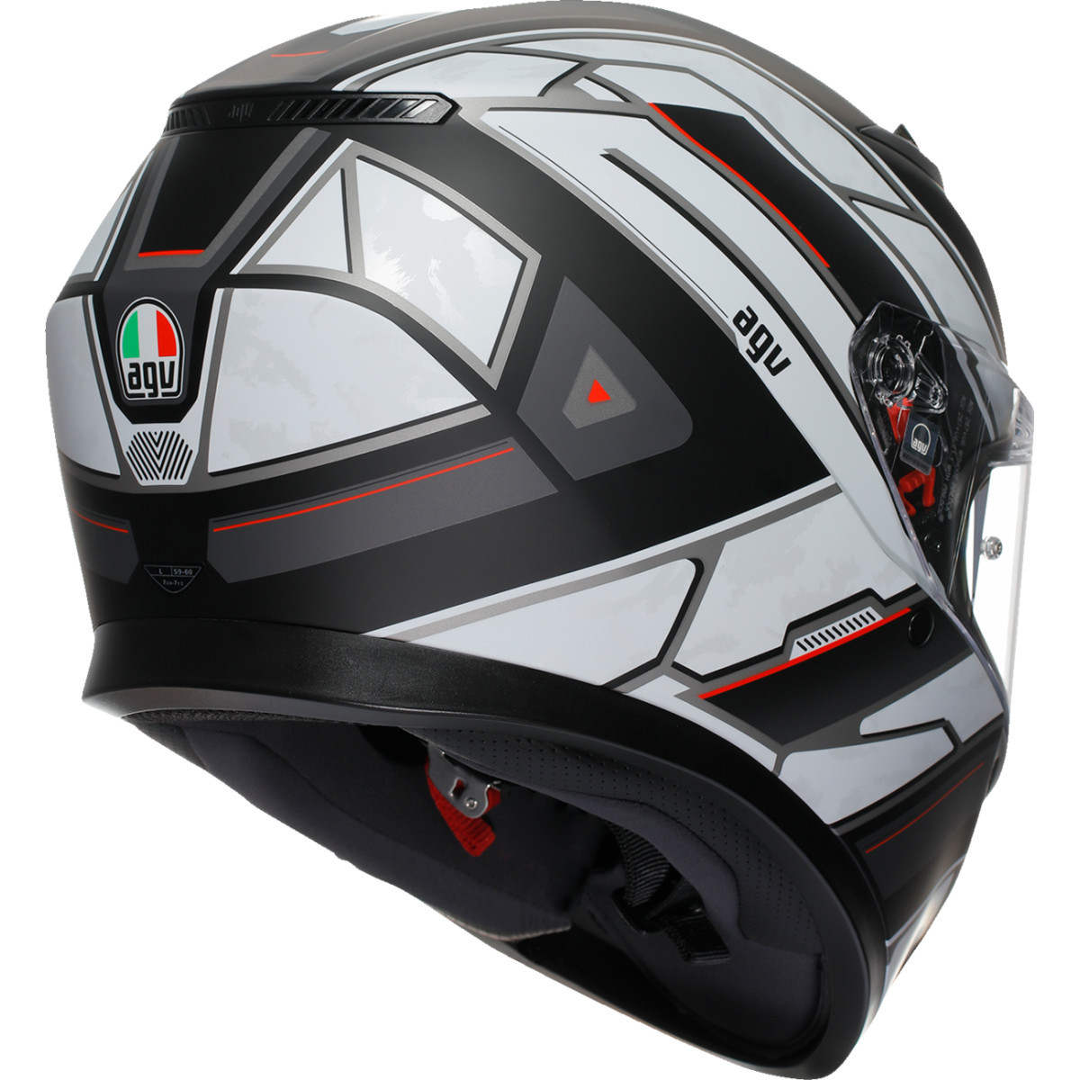 AGV #2118381004-019-S - K3 Helmet - Rivia - Matte Black/White - Small