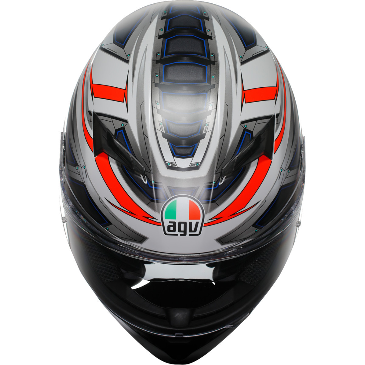 AGV #2118381004-020-M - K3 Helmet - Space - Matte White/Red Fluo - Medium