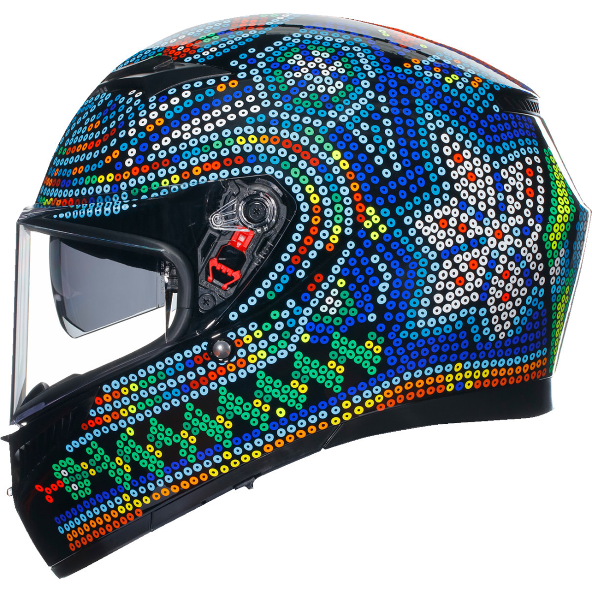 AGV #2118381004001L - K3 Helmet - Rossi Winter Test 2018 - Large