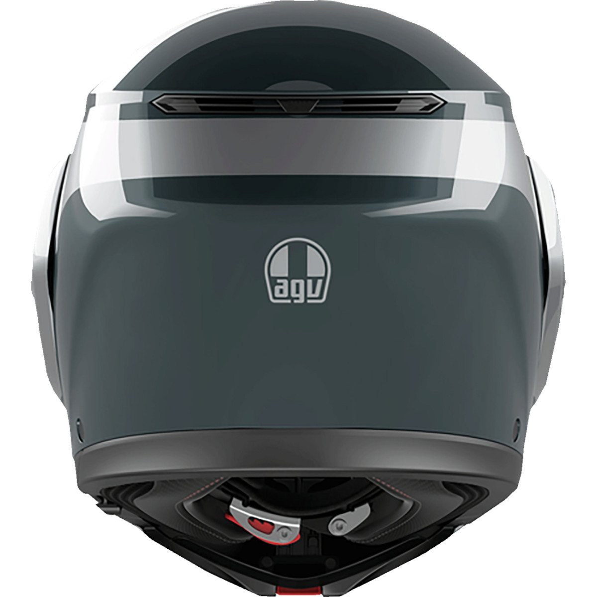 AGV #21182960020032X - Streetmodular Helmet - Levico - Gray/Silver - 2XL