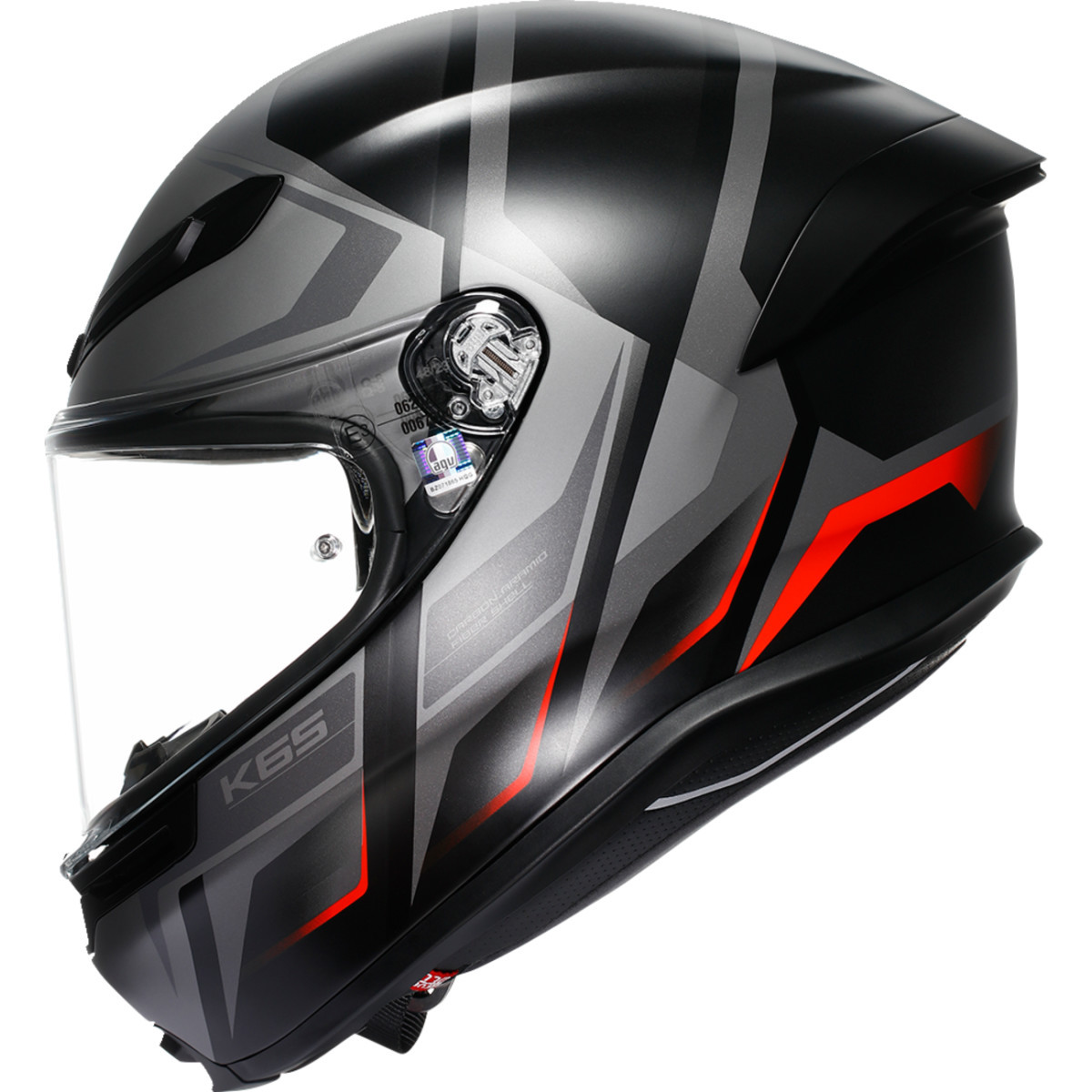 AGV #2118395002-024-S - K6 S Helmet - Karve - Matte Black/Gray/Red - Small