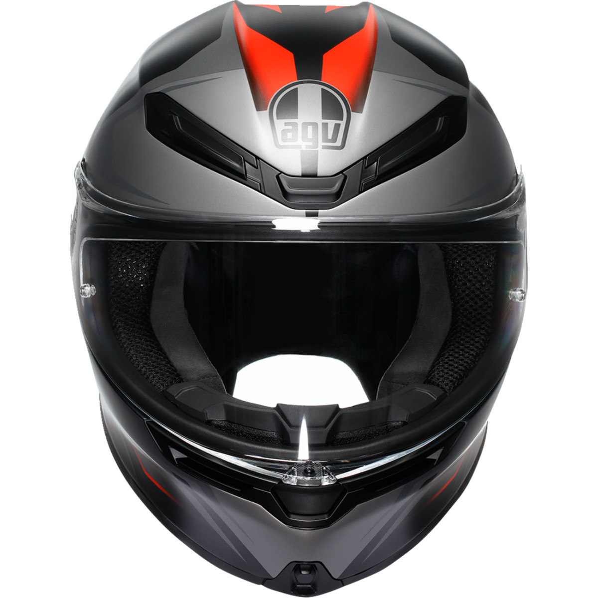 AGV #2118395002-024-S - K6 S Helmet - Karve - Matte Black/Gray/Red - Small