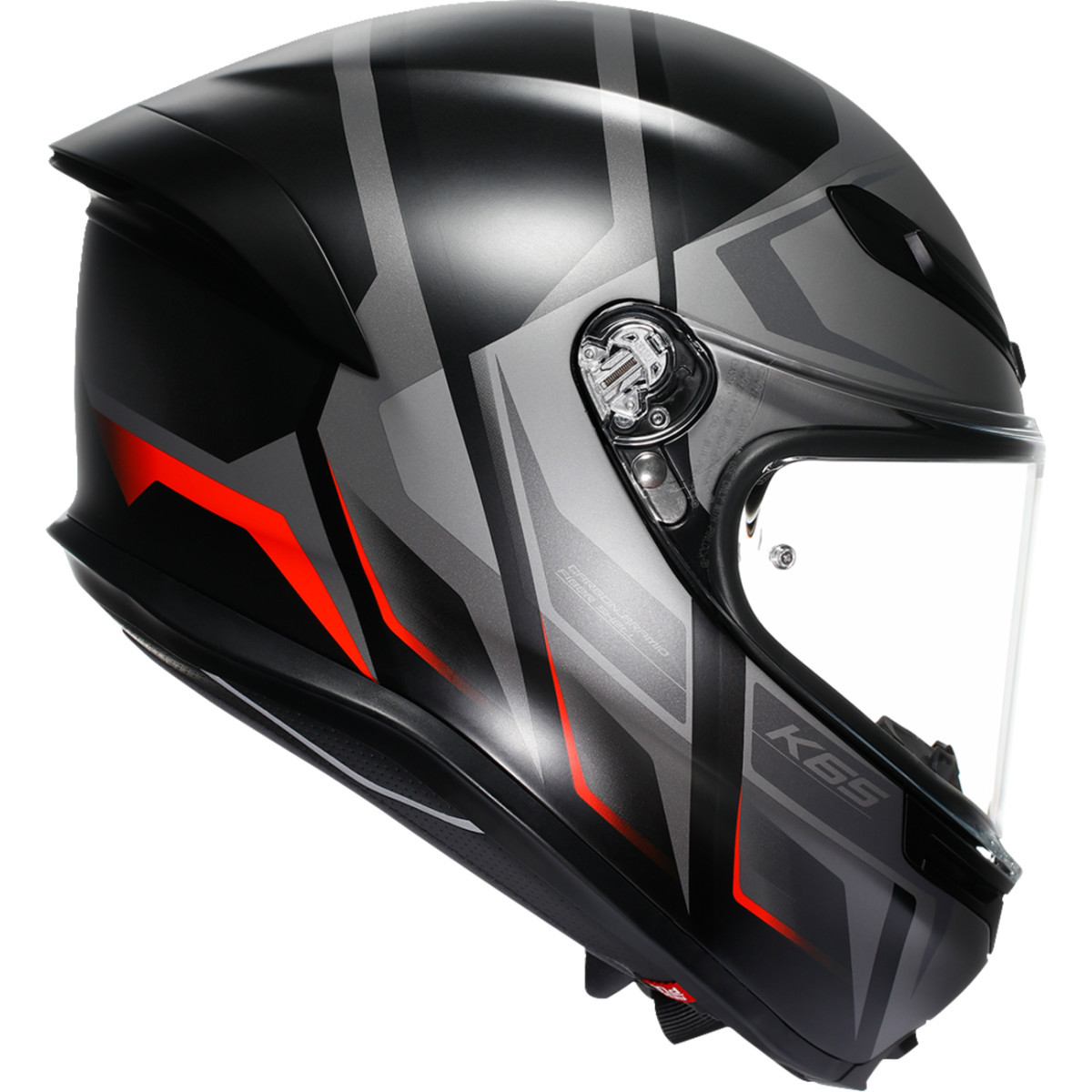AGV #2118395002-024-XL - K6 S Helmet - Karve - Matte Black/Gray/Red - XL