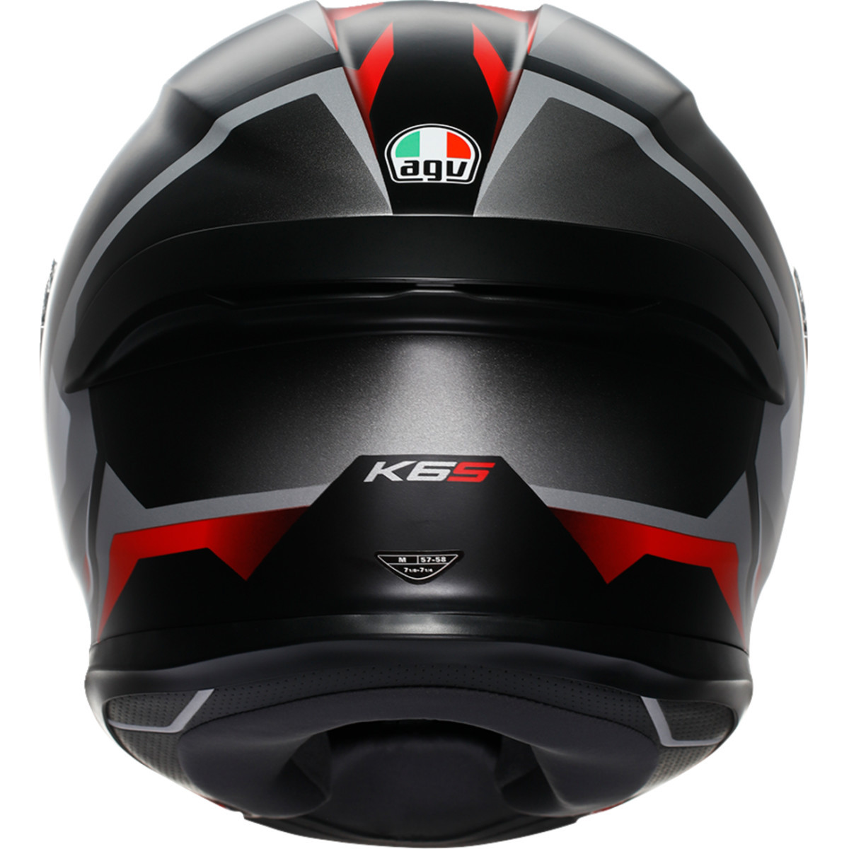 AGV #2118395002-025-XL - K6 S Helmet - Karve - Matte Black/White/Red - XL