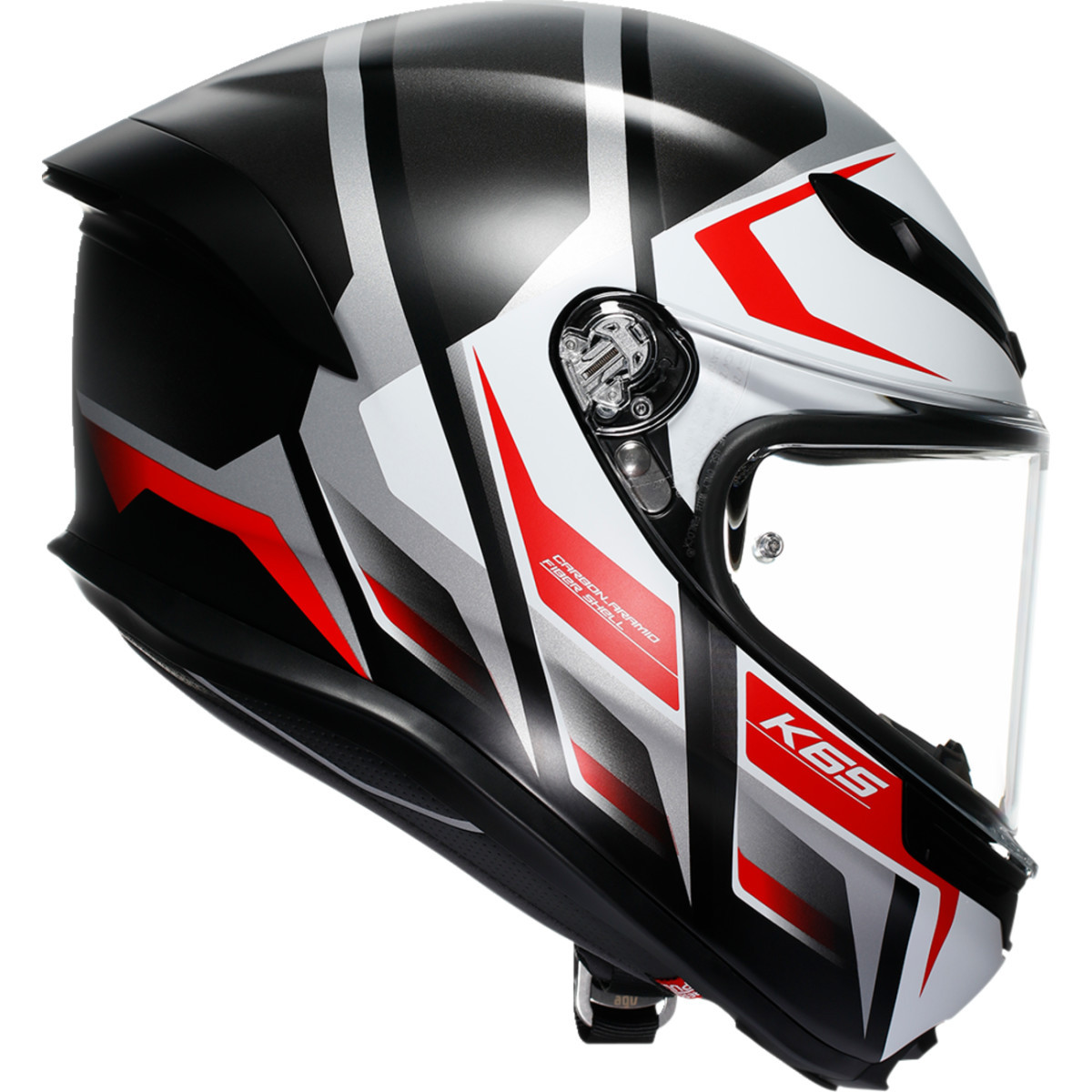 AGV #2118395002-025-XXL - K6 S Helmet - Karve - Matte Black/White/Red - 2XL