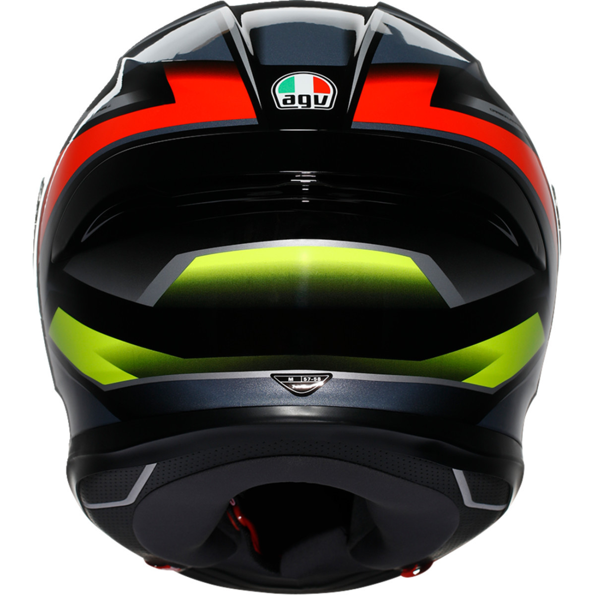 AGV #2118395002-026-XXL - K6 S Helmet - Erazer - Black/Red/Yellow Fluo - 2XL