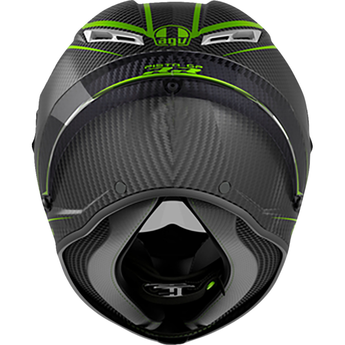 AGV #2118356002-018-L - Pista GP RR Helmet - Performante - Carbon/Lime - Large