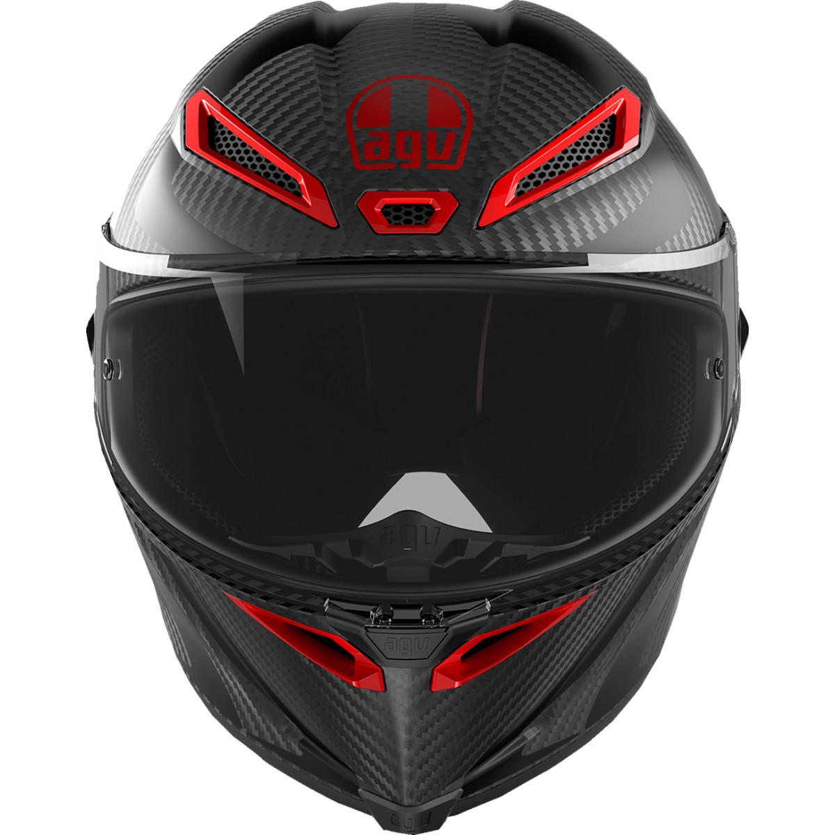 AGV #2118356002-019-M - Pista GP RR Helmet - Intrepido - Matte Carbon/Black/Red - Medium