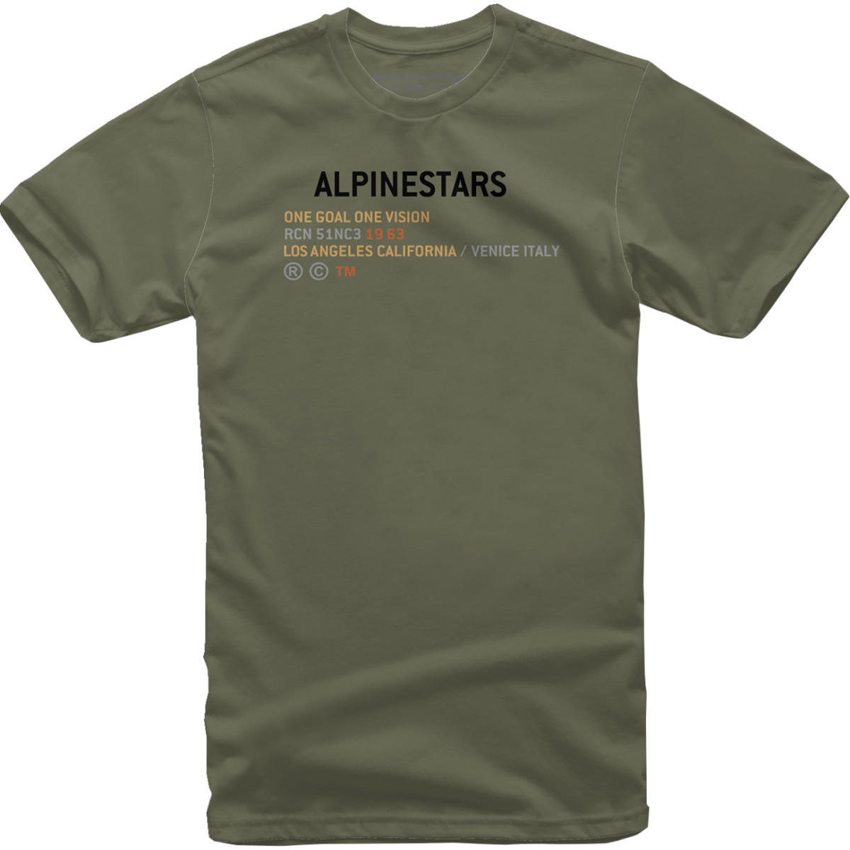 Alpinestars #1212-72002690XL - Quest T-Shirt - Military - XL