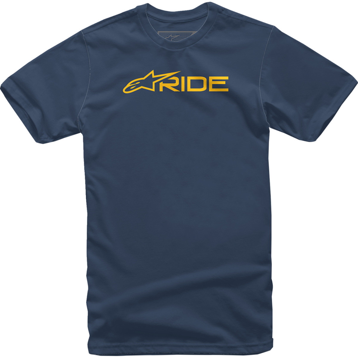Alpinestars #1232-722007059L - Ride 3.0 T-Shirt - Navy/Gold - Large