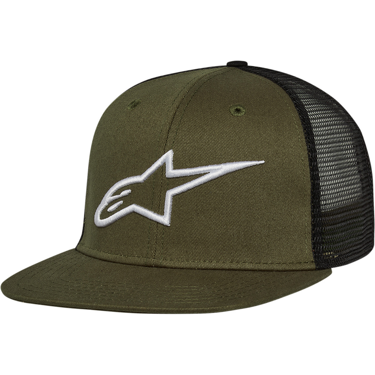 Alpinestars #1025810036910OS - Corp Trucker Hat - Military/Black - One Size