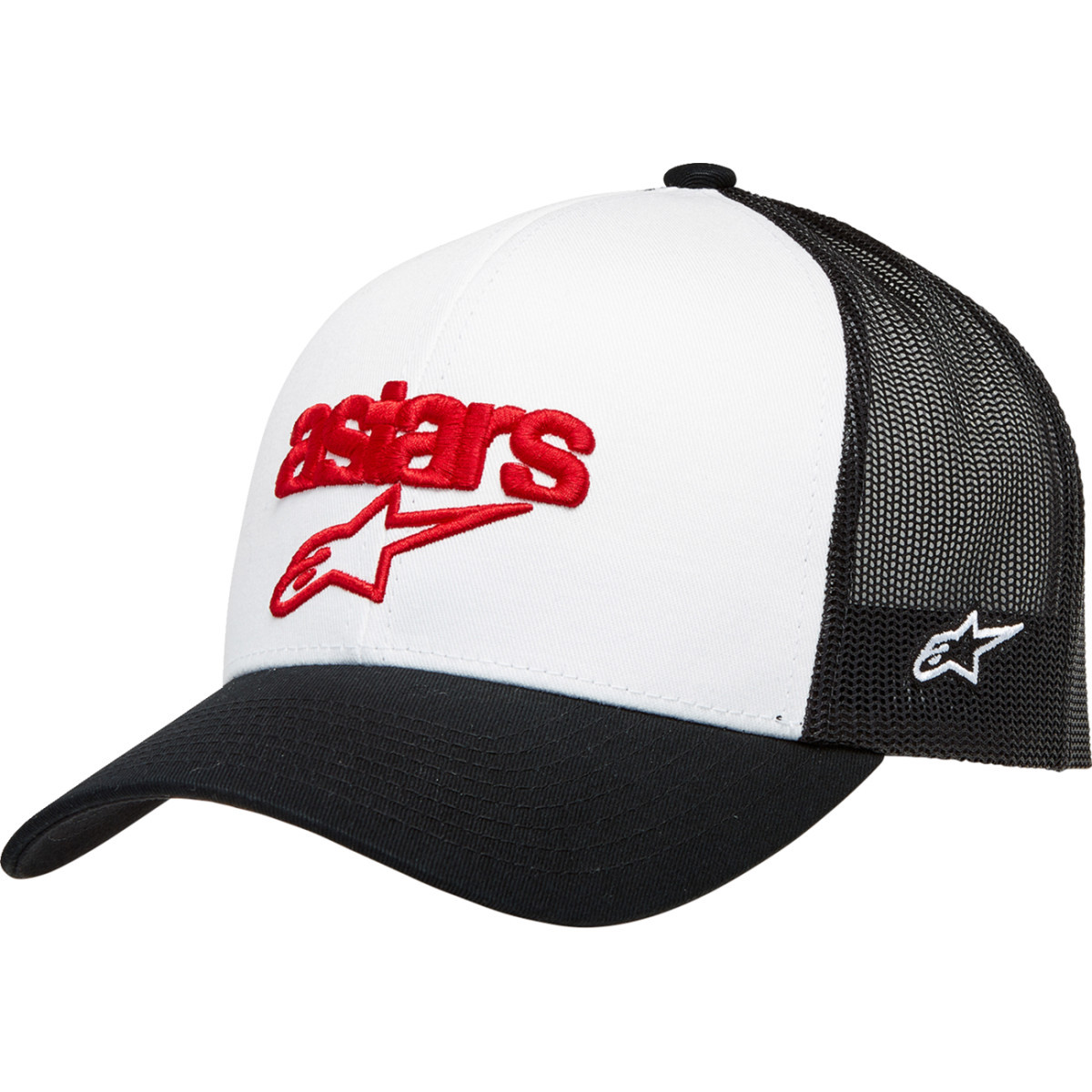 Alpinestars #1232-81040-2010 - Pedigree Hat - White/Black - One Size