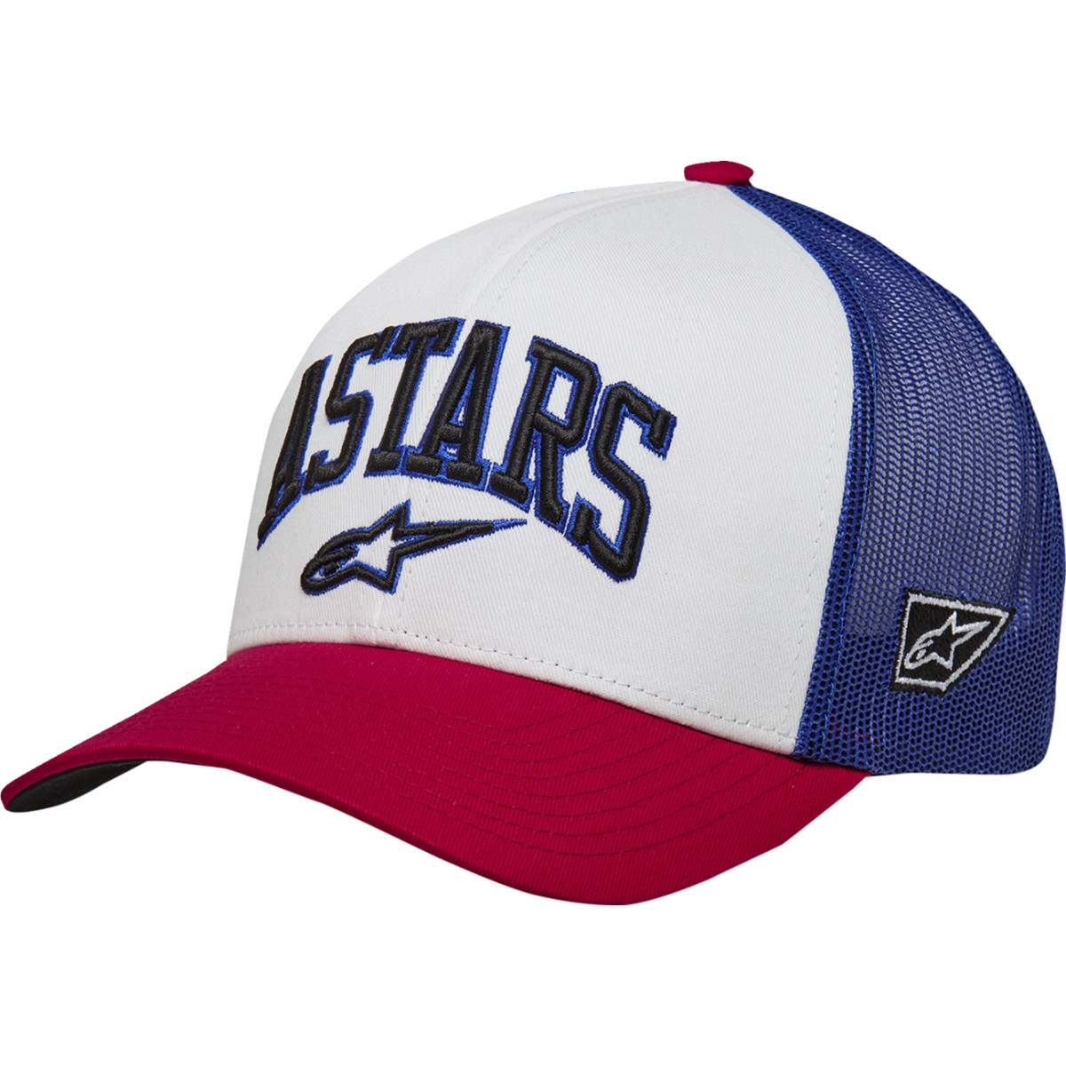 Alpinestars #1214-81717-2372-OS - Dunker Hat - White/Red/Blue - One Size