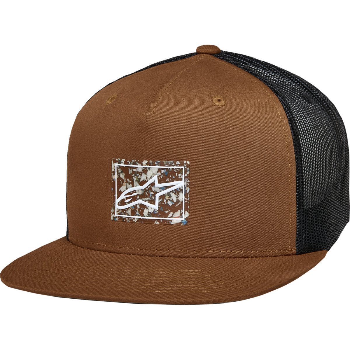 Alpinestars #1215-81350-8010-OS - Mackinic Trucker Hat - Brown/Black - One Size
