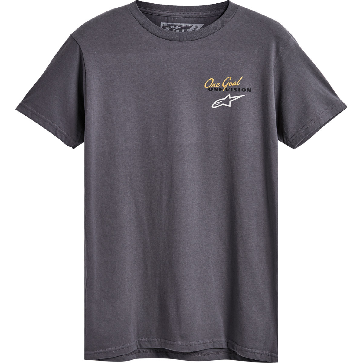 Alpinestars #123372150182XL - Flagged T-Shirt - Charcoal - 2XL