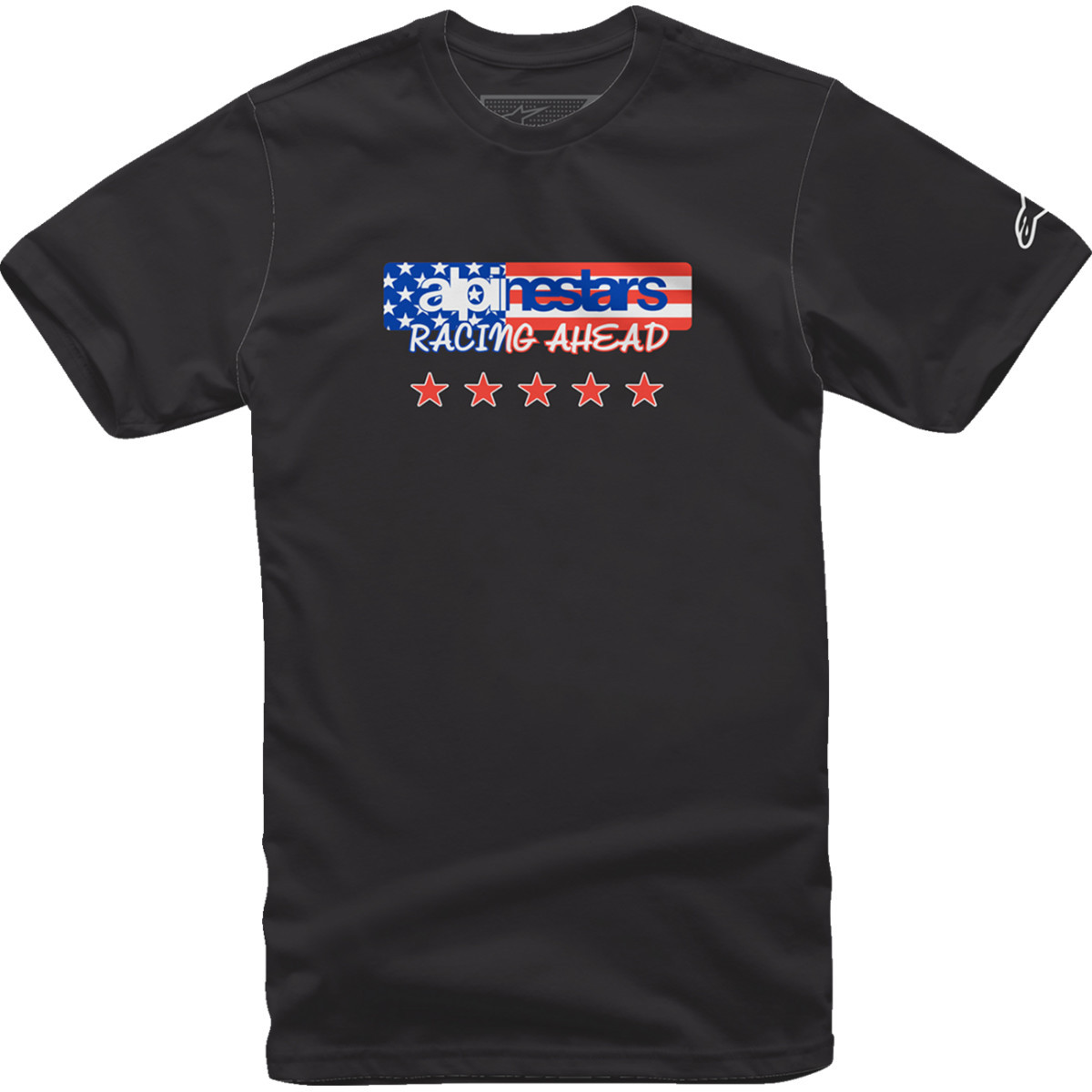 Alpinestars #12137261010XXL - USA Again T-Shirt - Black - 2XL