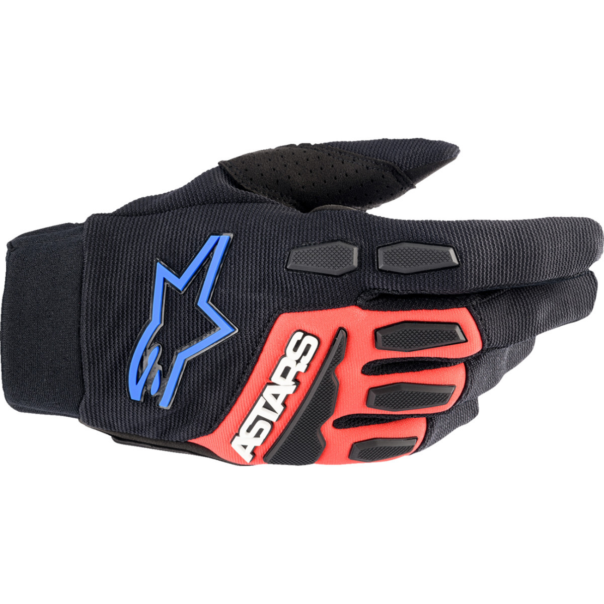 Alpinestars #3563623-1317-2X - Full Bore XT Gloves - Black/Bright Red/Blue - 2XL