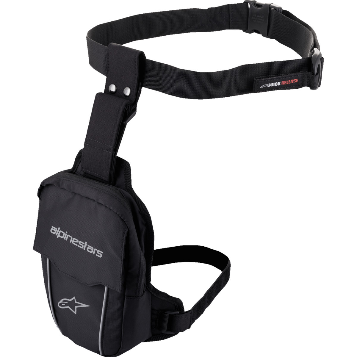Alpinestars #6108121-1100-OS - Thigh Bag - Black