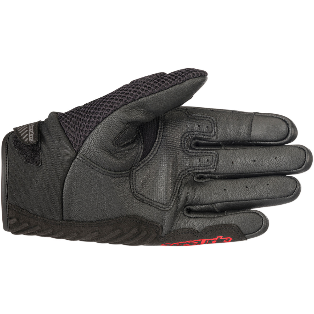 Alpinestars #3570518-1030-2X - SMX-1 Air V2 Gloves - Black/Fluo Red - 2XL
