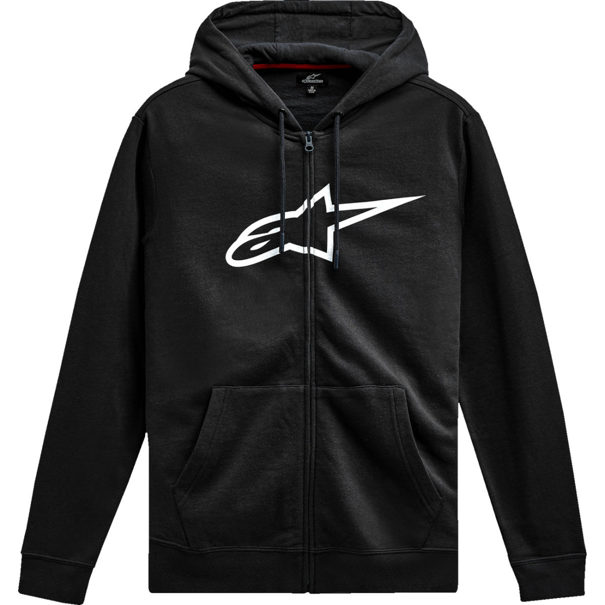 Alpinestars #1244-51490-1020-L - Ageless V3 Zip Hoodie - Black/White - Large