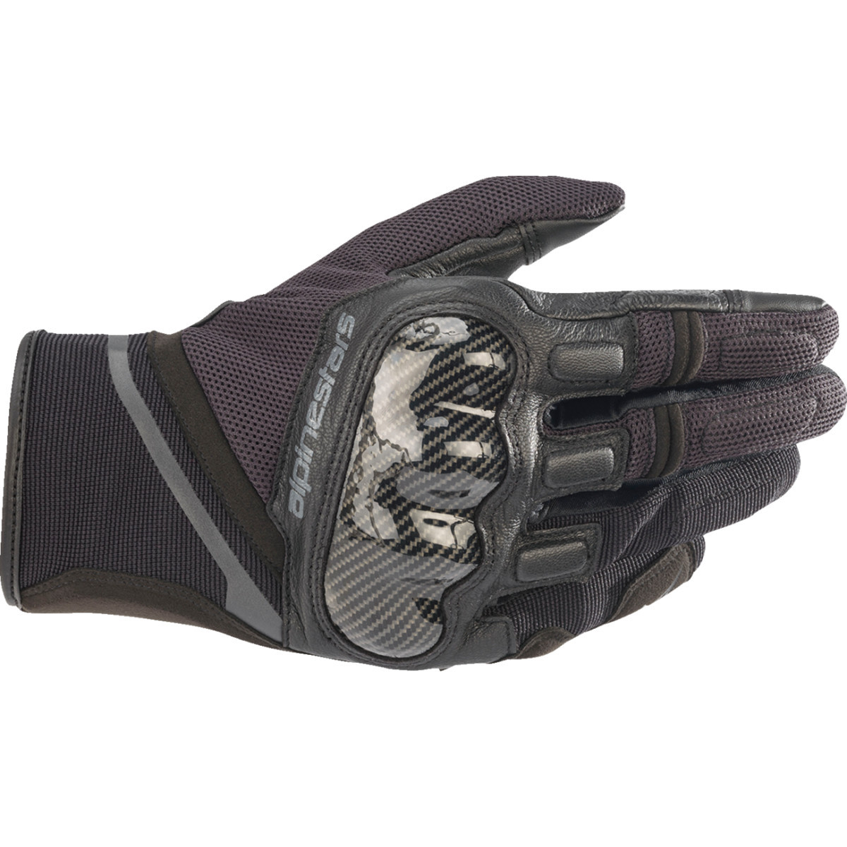 Alpinestars #3568721-1169-S - Chrome Gloves - Black/Tar Gray - Small