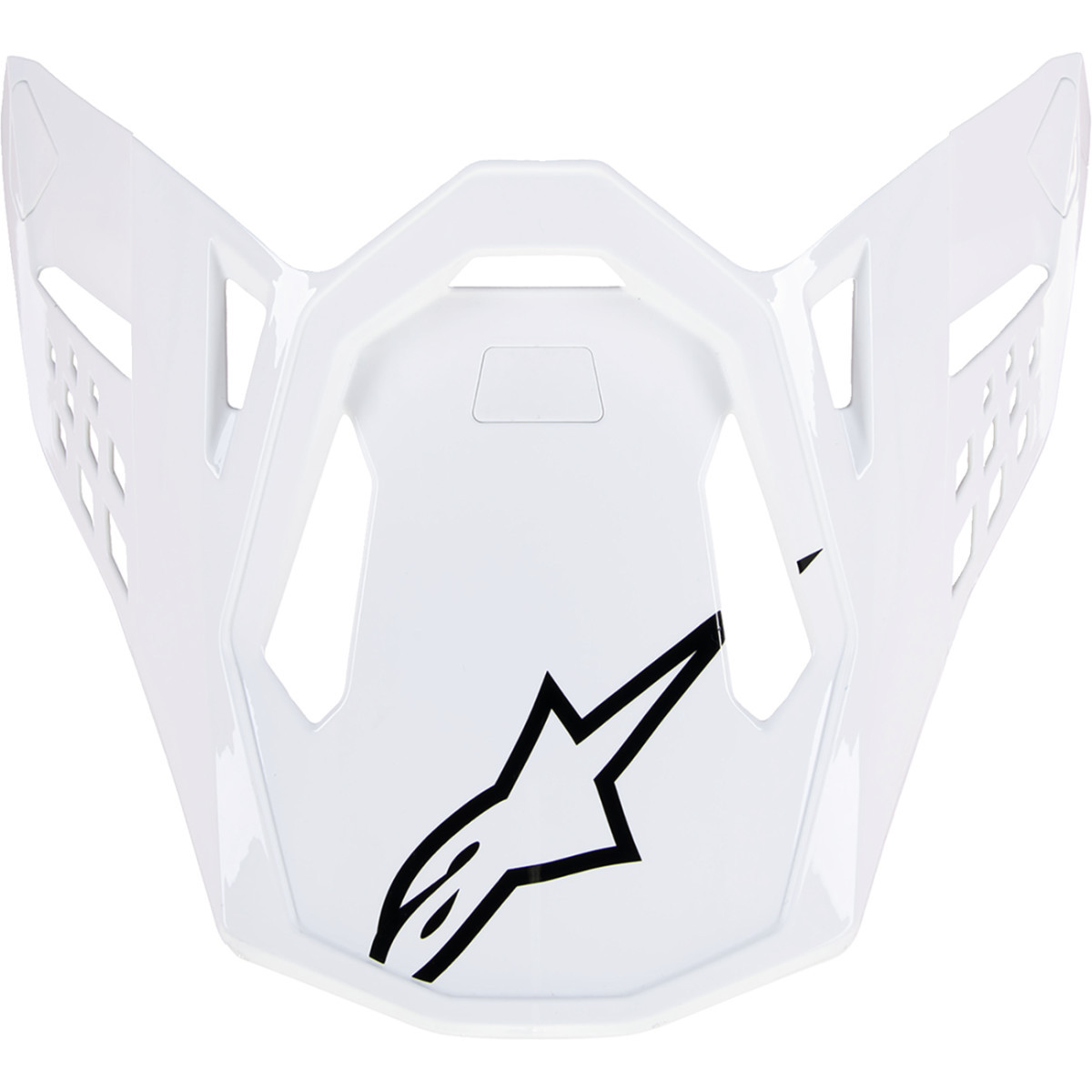 Alpinestars #8980123-2180-OS - Supertech M10 Visor - Solid - Gloss White