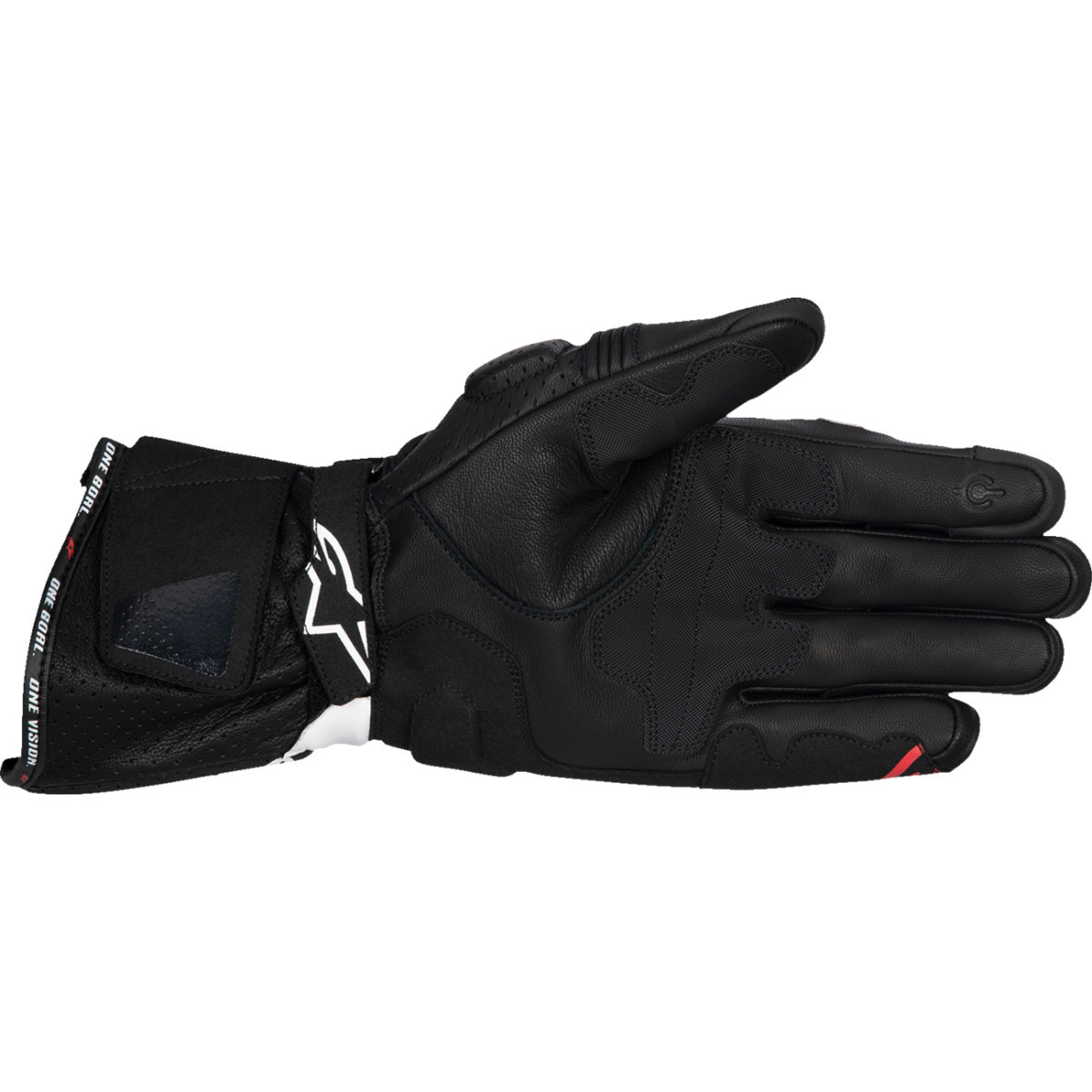 Alpinestars #3550925-1231-XL - SP-3 Gloves - Black/White/Fluo Red - XL
