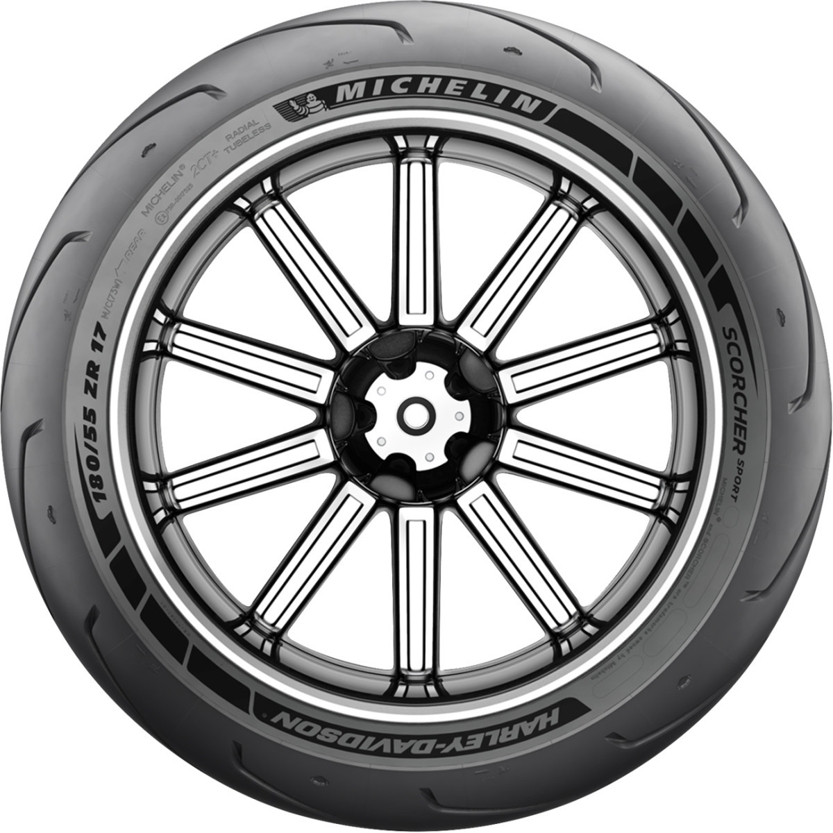 Michelin #65840 - Tire - Scorcher Sport - Rear - 180/55ZR17 - (73W)
